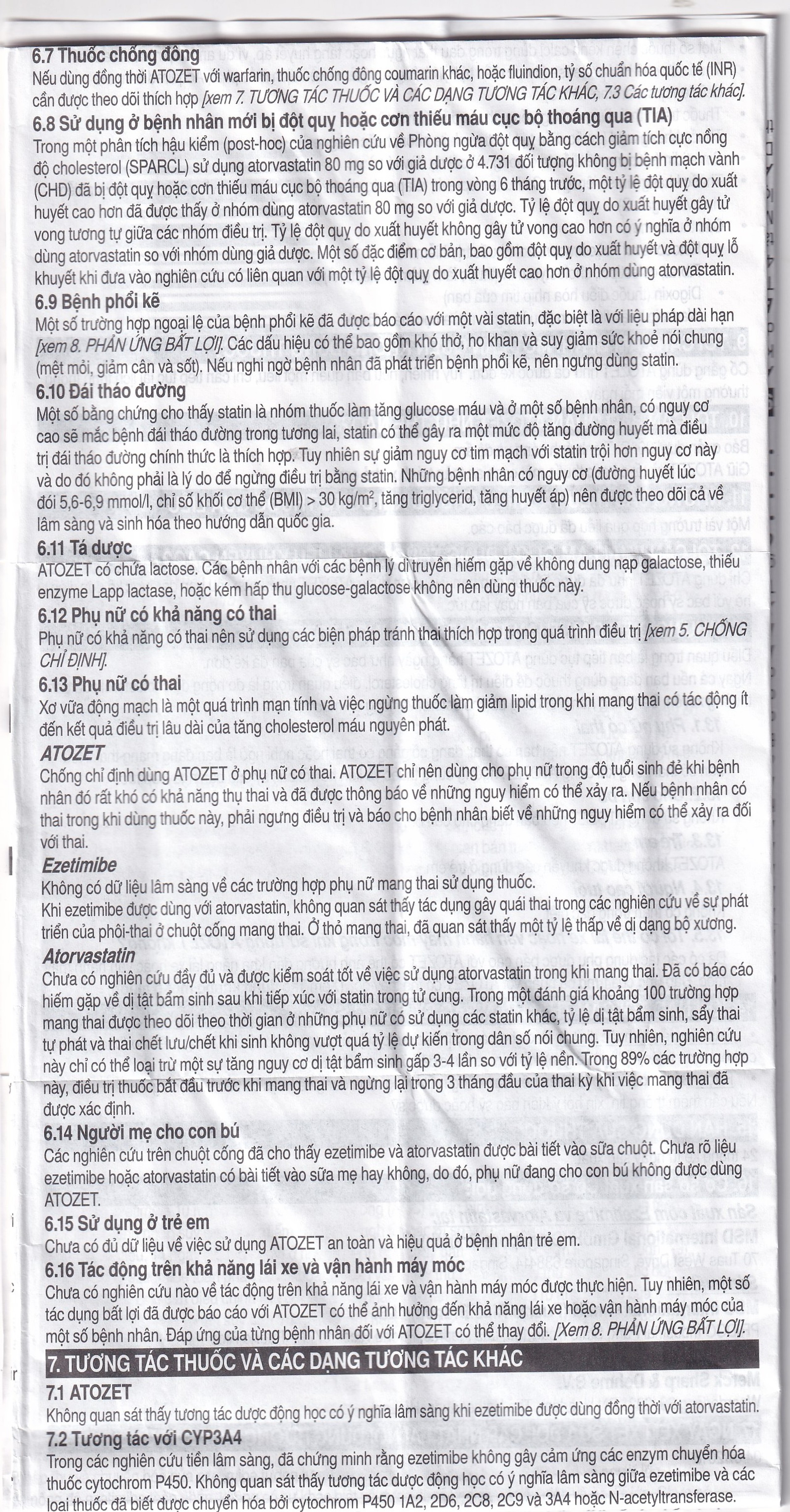 Thuốc Atozet 10mg/10mg MSD điều trị rối loạn mỡ máu, phòng ngừa các bệnh tim mạch (3 vỉ x 10 viên)