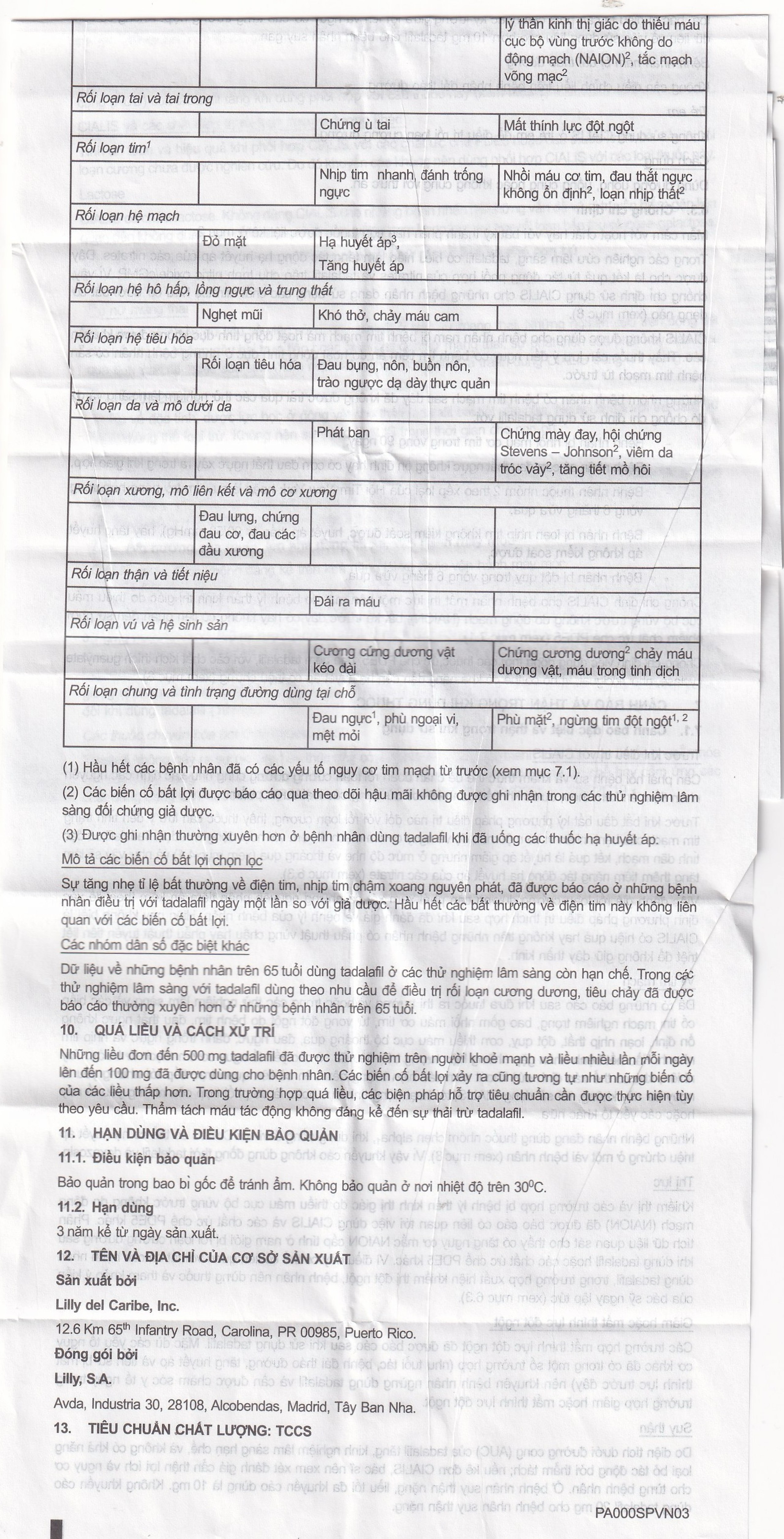 Thuốc Cialis Lilly điều trị rối loạn cương dương (1 vỉ x 2 viên)