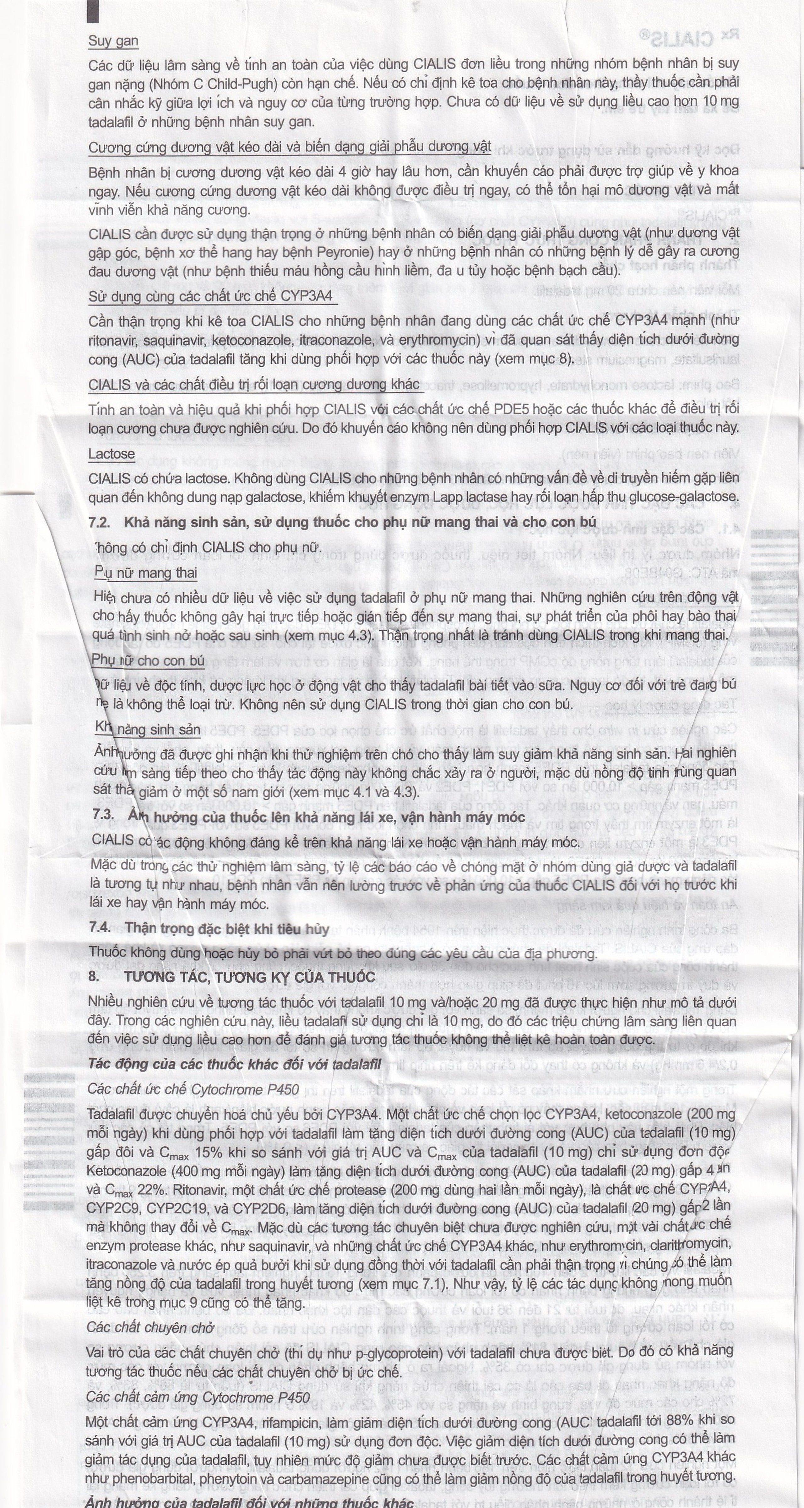 Thuốc Cialis Lilly điều trị rối loạn cương dương (1 vỉ x 2 viên)