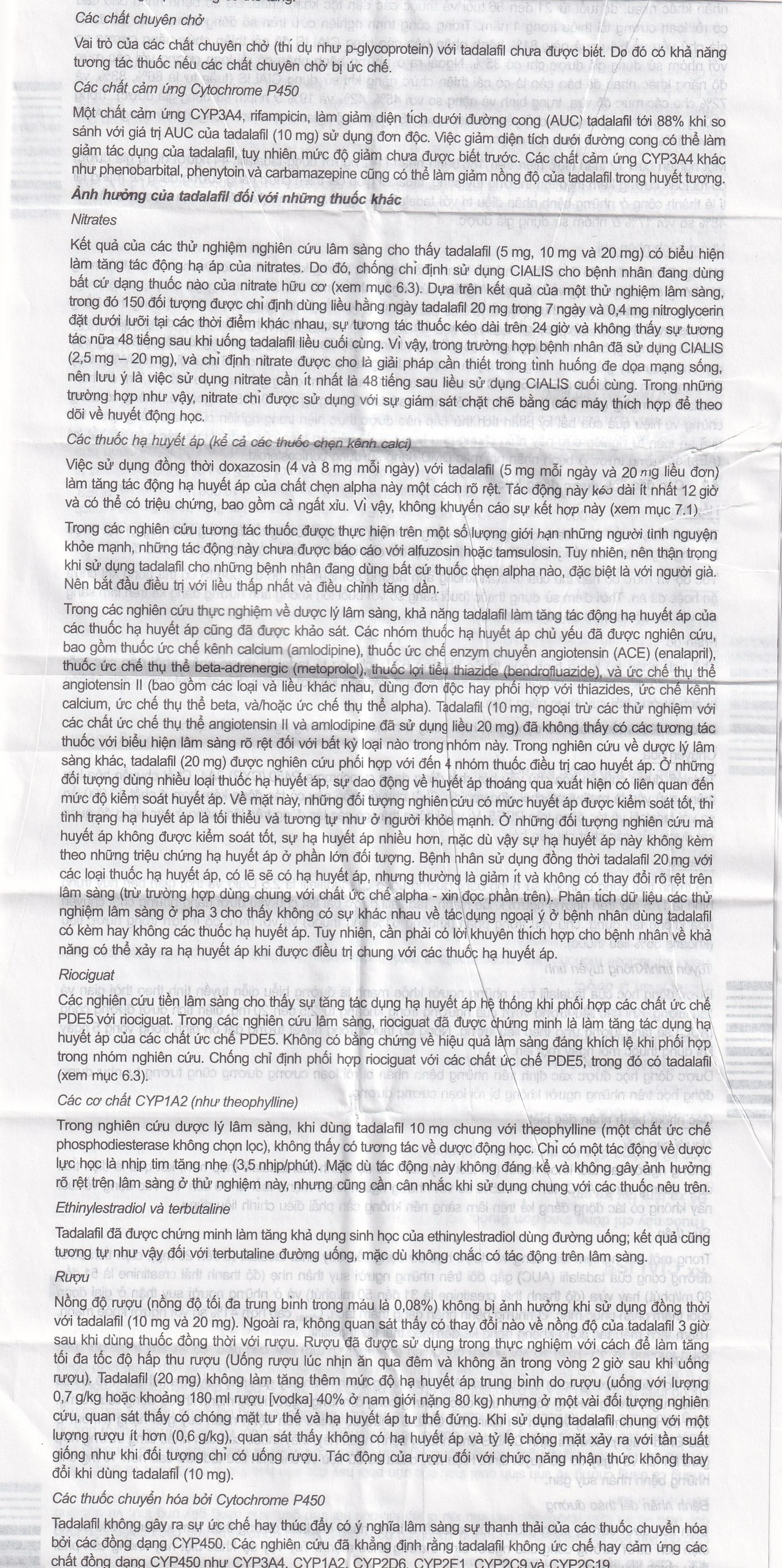 Thuốc Cialis Lilly điều trị rối loạn cương dương (1 vỉ x 2 viên)