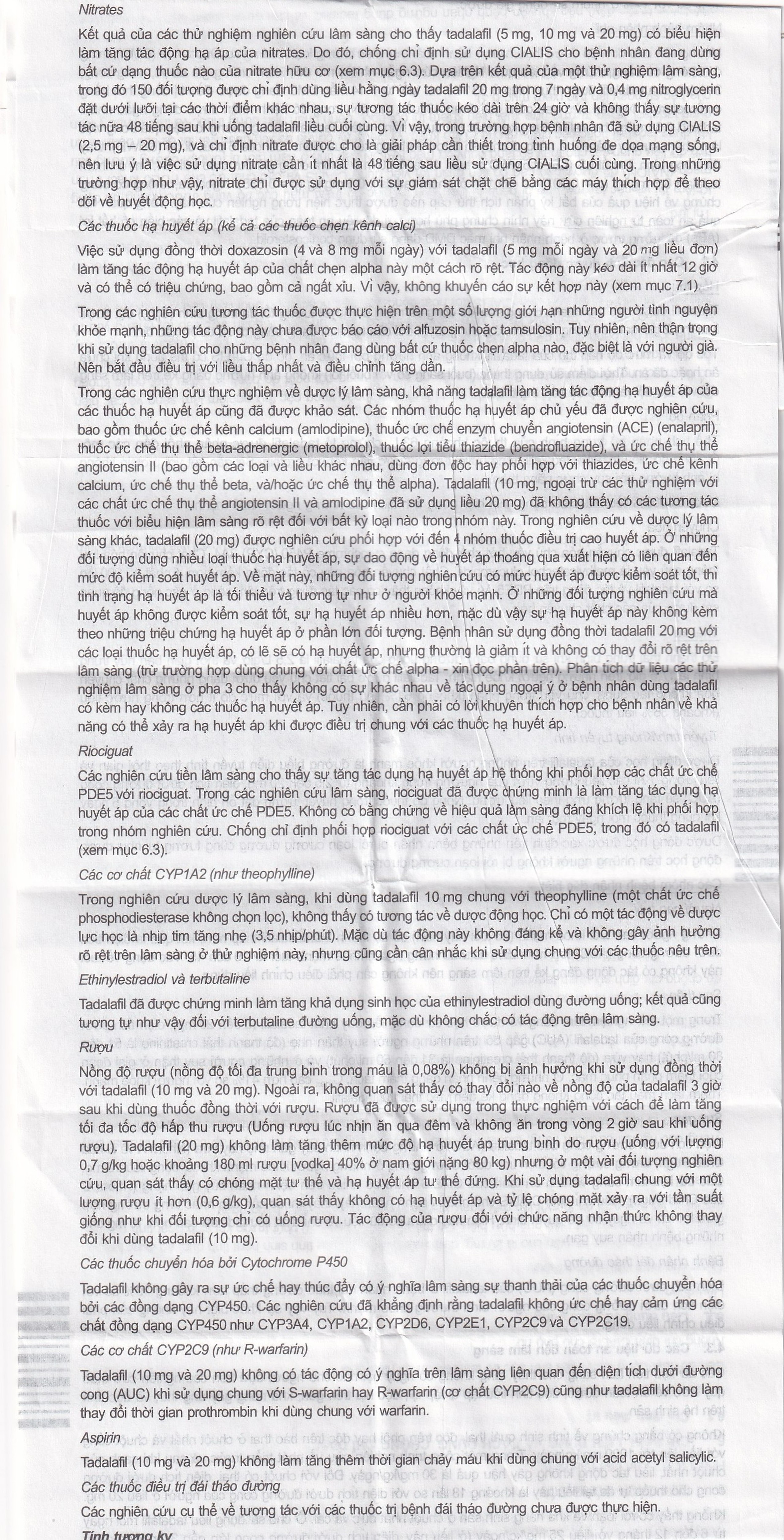 Thuốc Cialis Lilly điều trị rối loạn cương dương (1 vỉ x 2 viên)