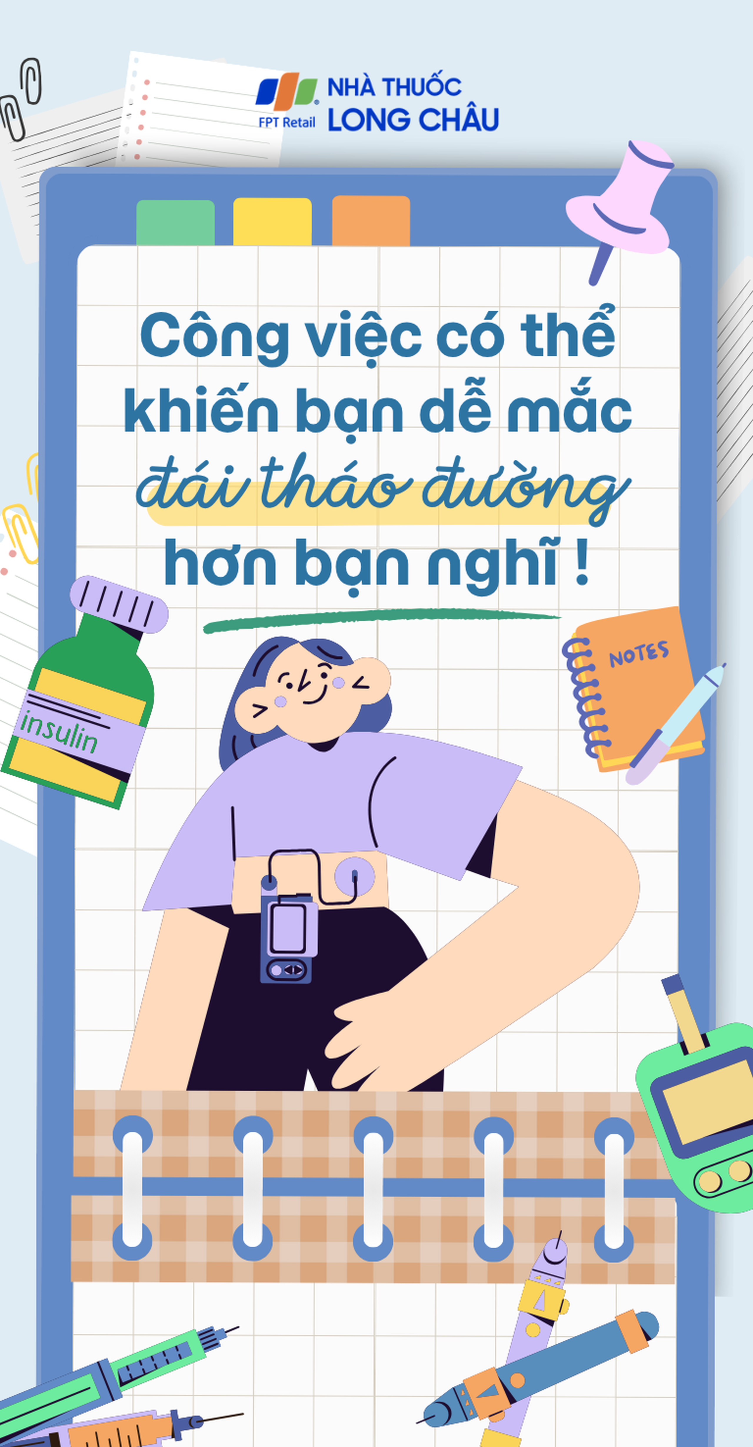 Công việc có thể khiến bạn dễ mắc đái tháo đường hơn bạn nghĩ! mobile