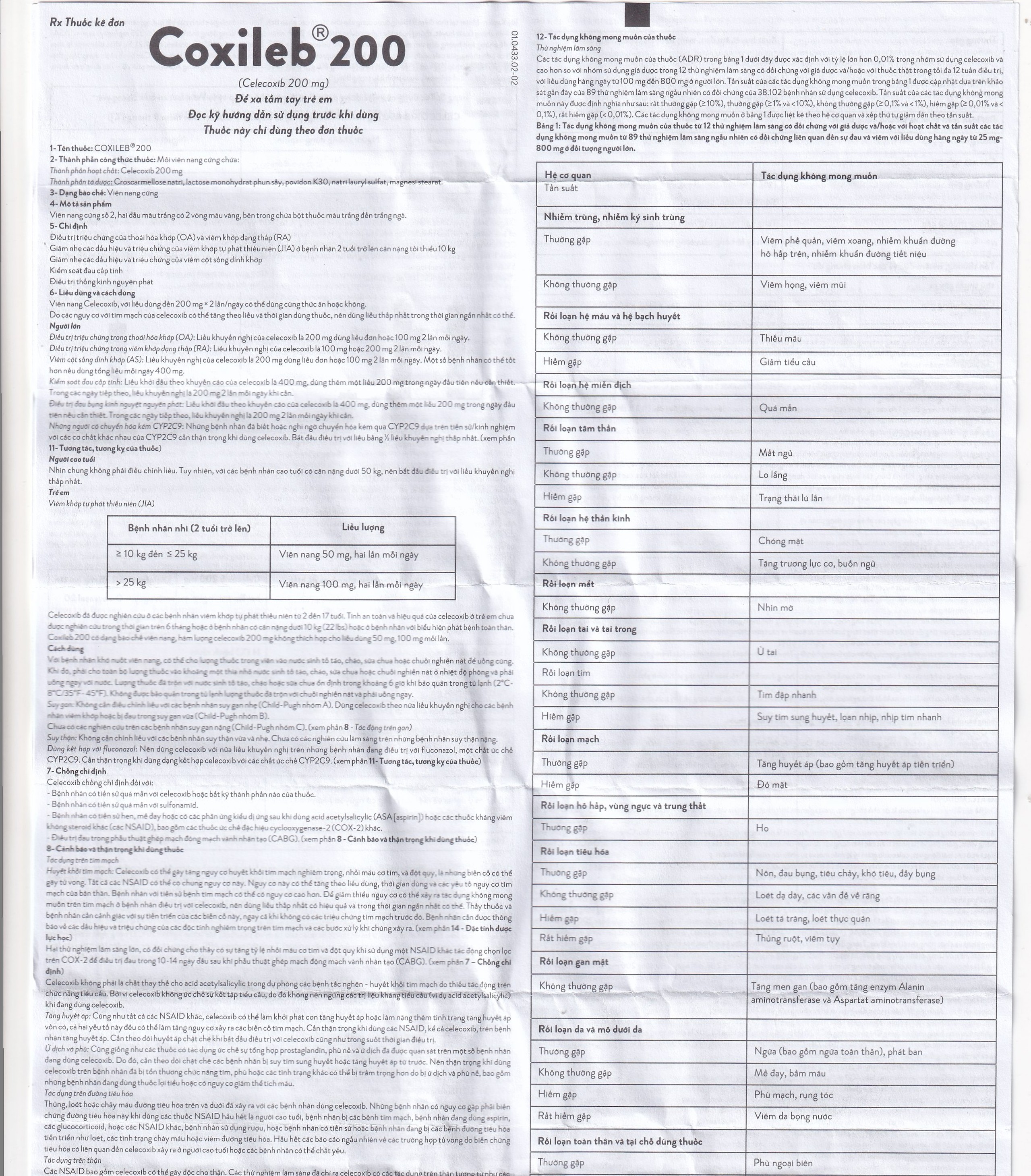 Viên nang cứng Coxileb 200 Glomed điều trị viêm khớp dạng thấp (3 vỉ x 10 viên)