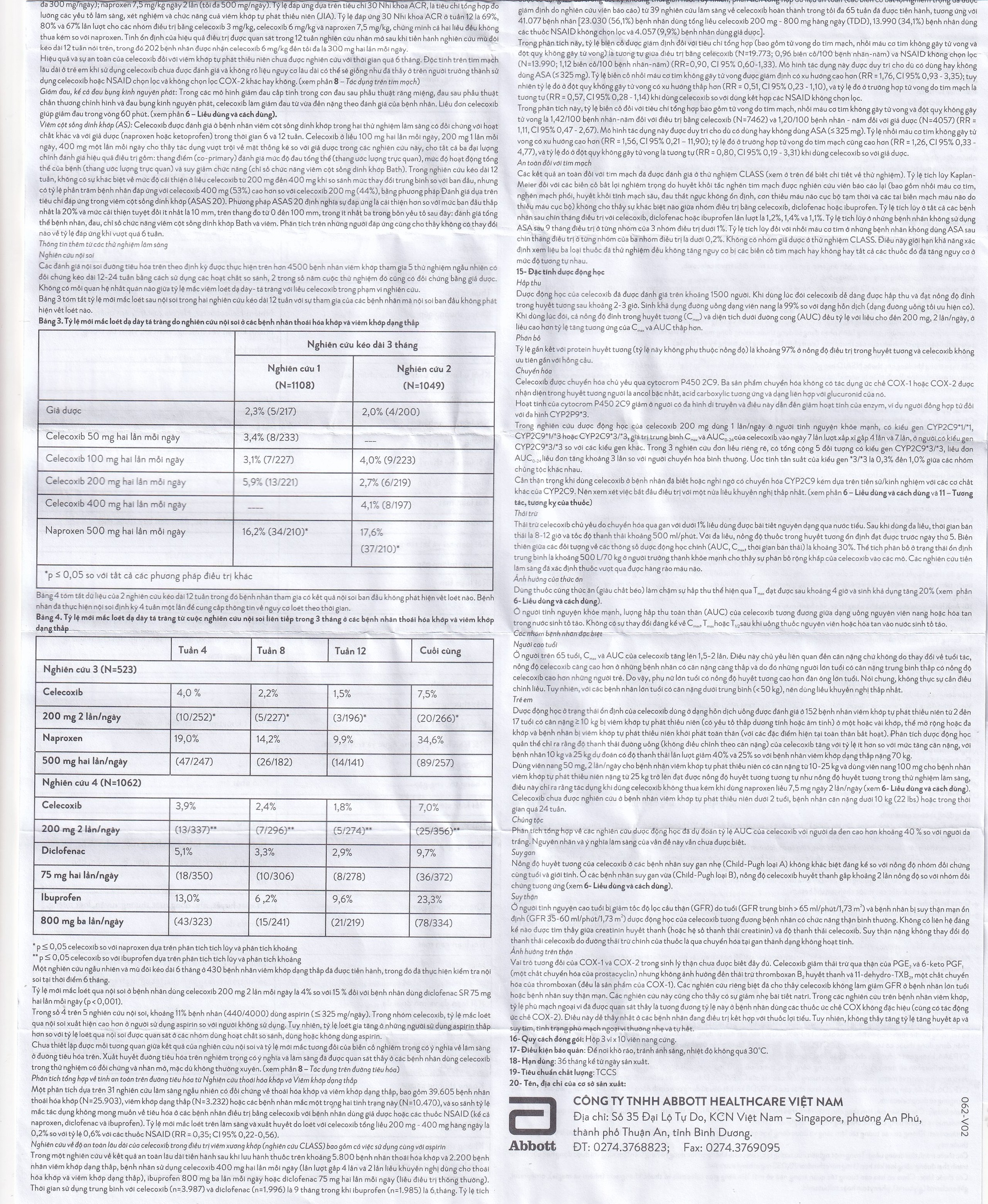 Viên nang cứng Coxileb 200 Glomed điều trị viêm khớp dạng thấp (3 vỉ x 10 viên)