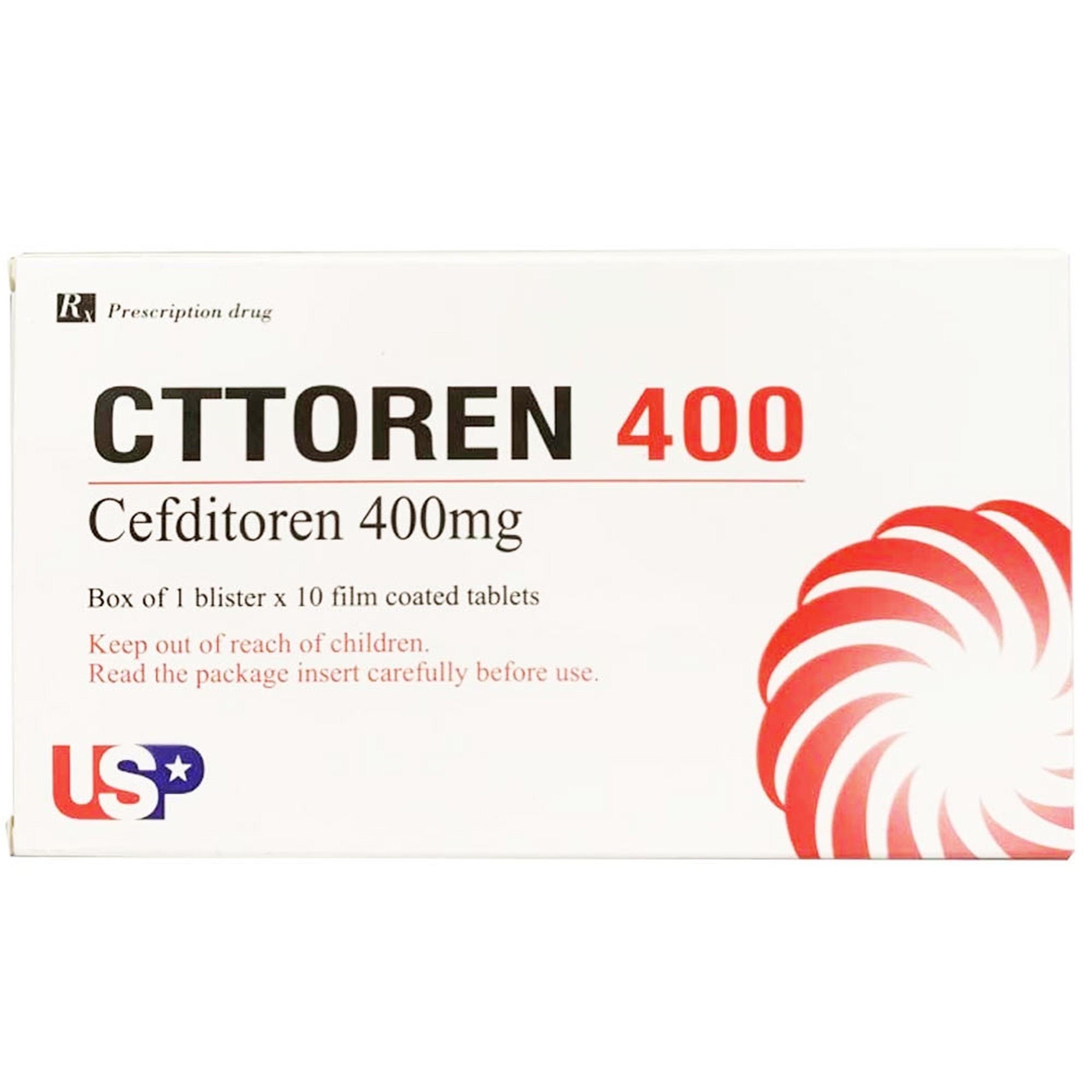 Thuốc Cttoren 400 USP điều trị nhiễm khuẩn (1 vỉ x 10 viên)