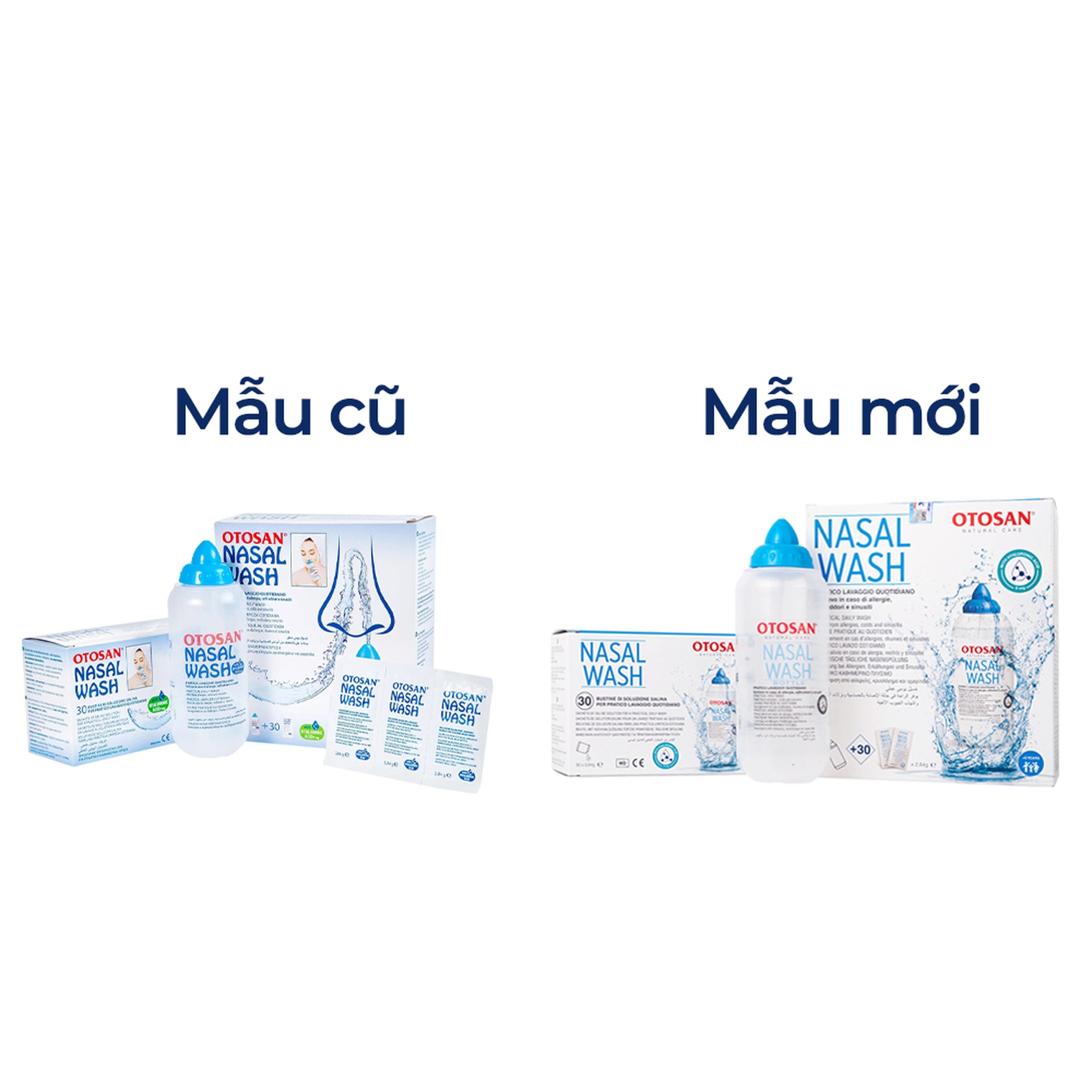 Bộ rửa mũi Otosan Nasal Wash Kit (30 gói) làm sạch sâu, ngừa viêm xoang, viêm mũi dành cho trẻ trên 6 tuổi