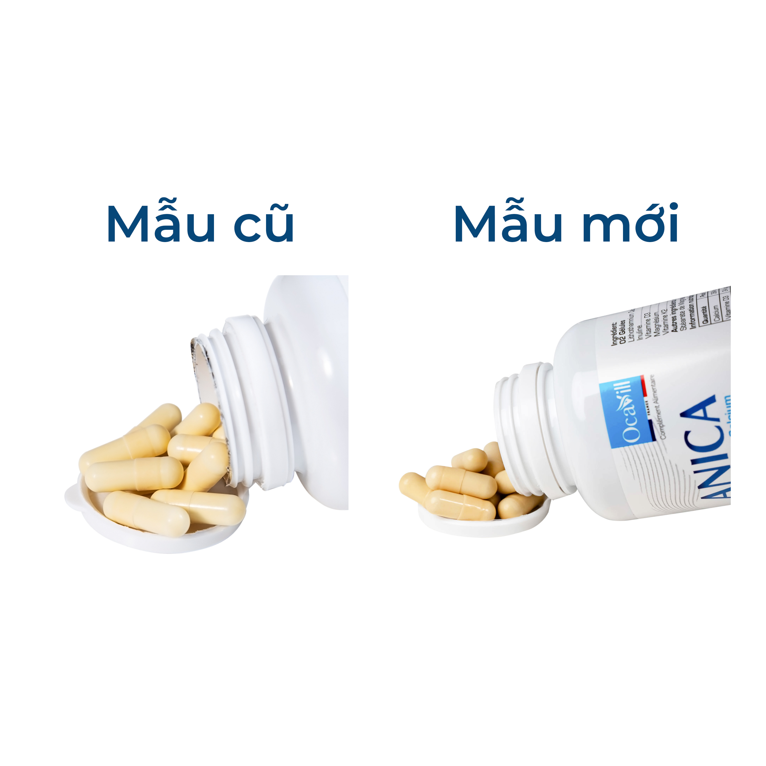 Viên uống Anica Ocavill bổ sung Canxi và Vitamin D3 (60 viên)