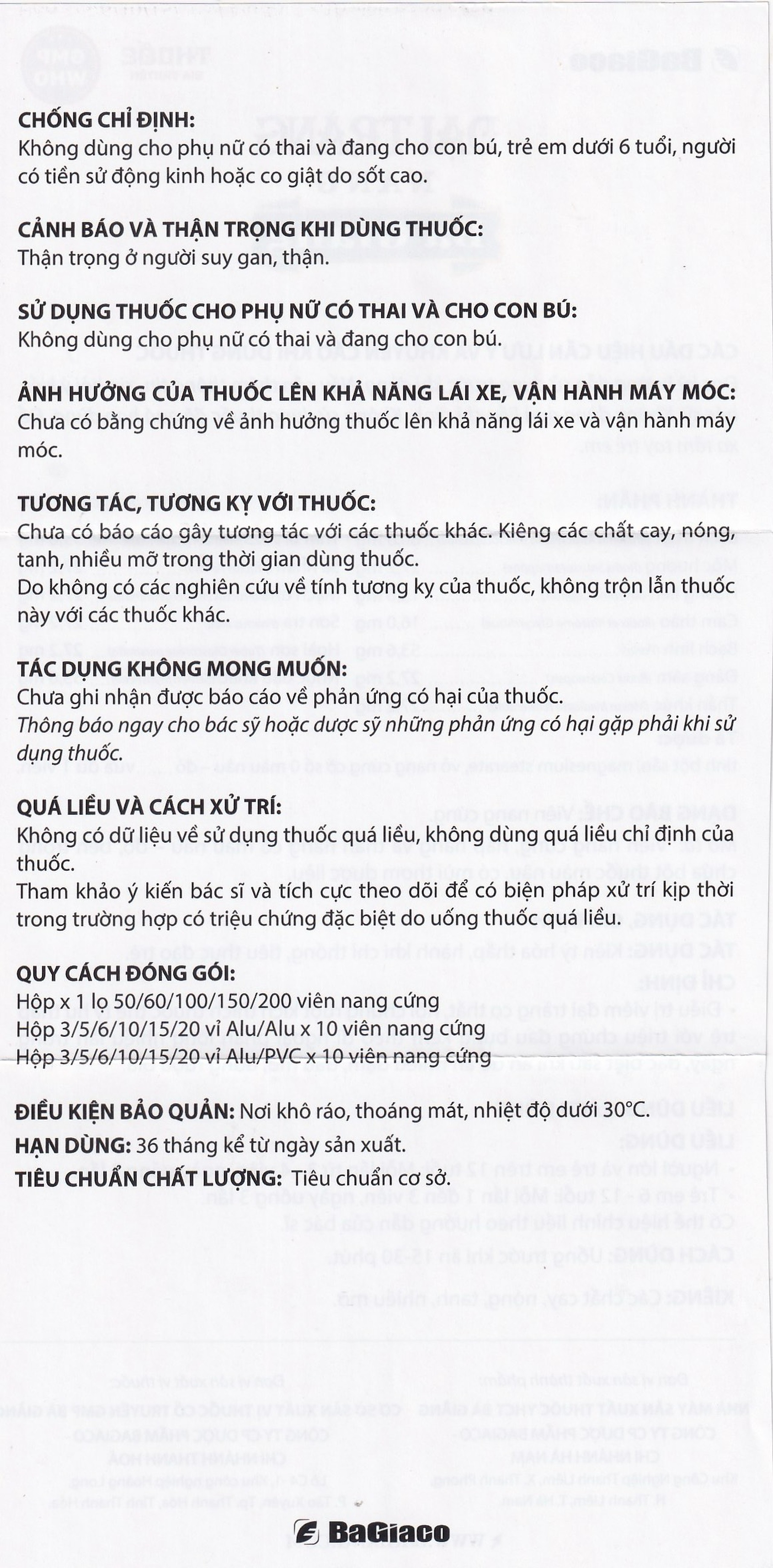 Thuốc Đại tràng nang Bà Giằng điều trị viêm đại tràng co thắt, hội chứng ruột kích thích (5 vỉ x 10 viên)