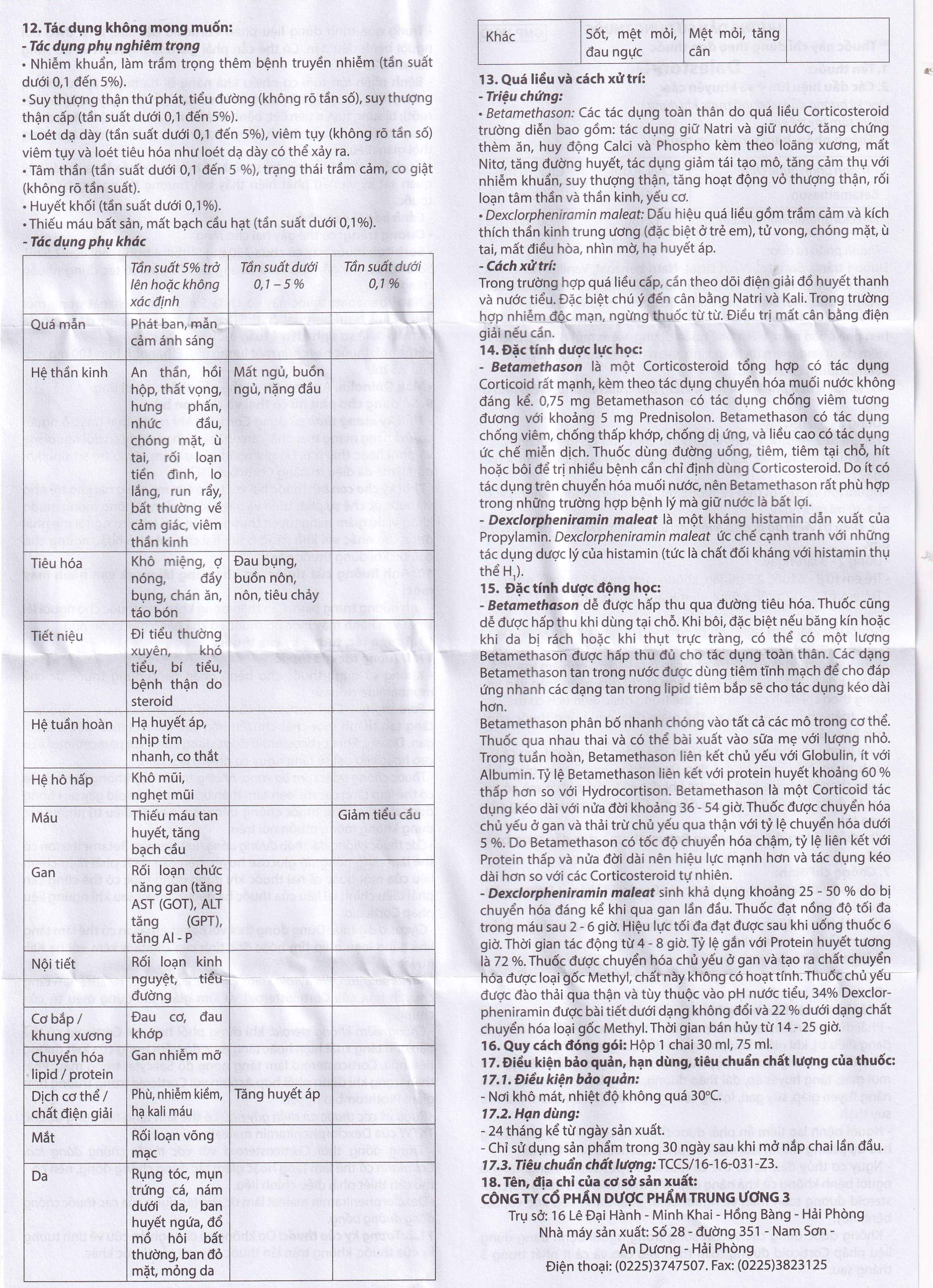 Siro Daleston-D TW3 chống dị ứng, chống viêm (30ml)