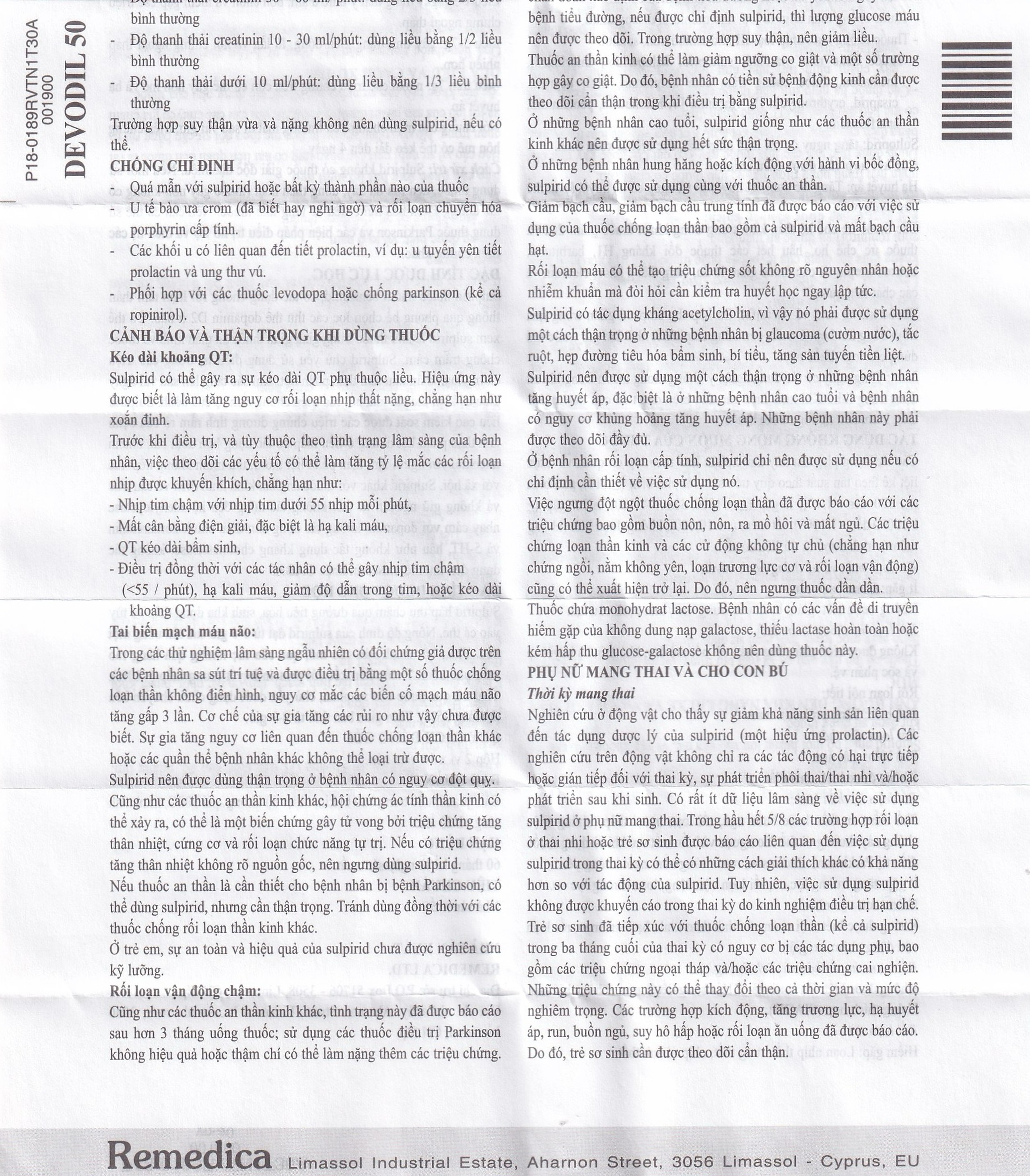 Thuốc Devodil Remedica điều trị ngắn hạn chứng lo âu, rối loạn hành vi nghiêm trọng (2 vỉ x 10 viên)