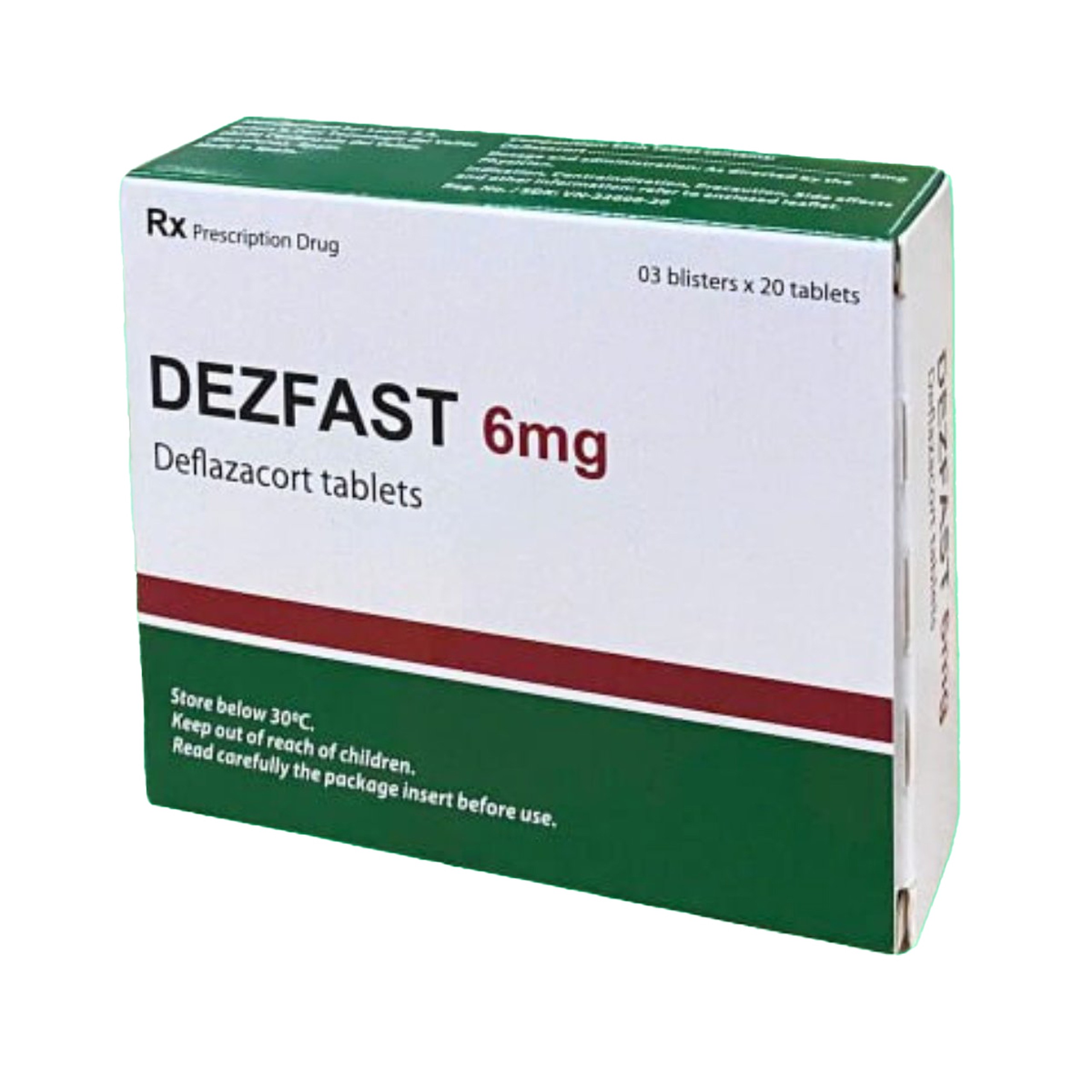 Thuốc Dezfast 6mg Lacer điều trị bằng Glucocorticoid (1 vỉ x 20 viên)