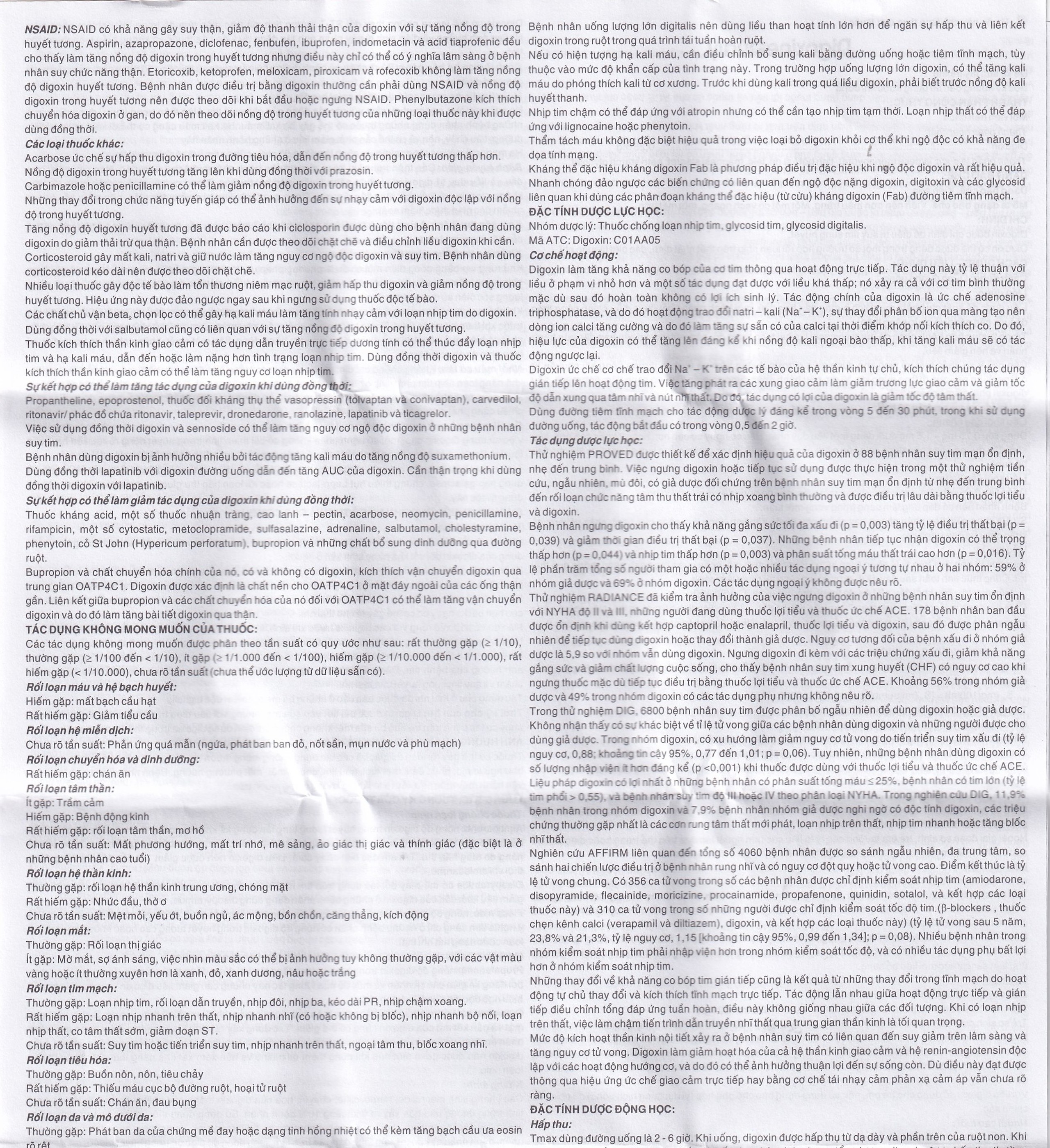 Thuốc DigoxineQualy Dược 3-2 điều trị suy tim sung huyết, rung nhỉ (1 vỉ x 30 viên)