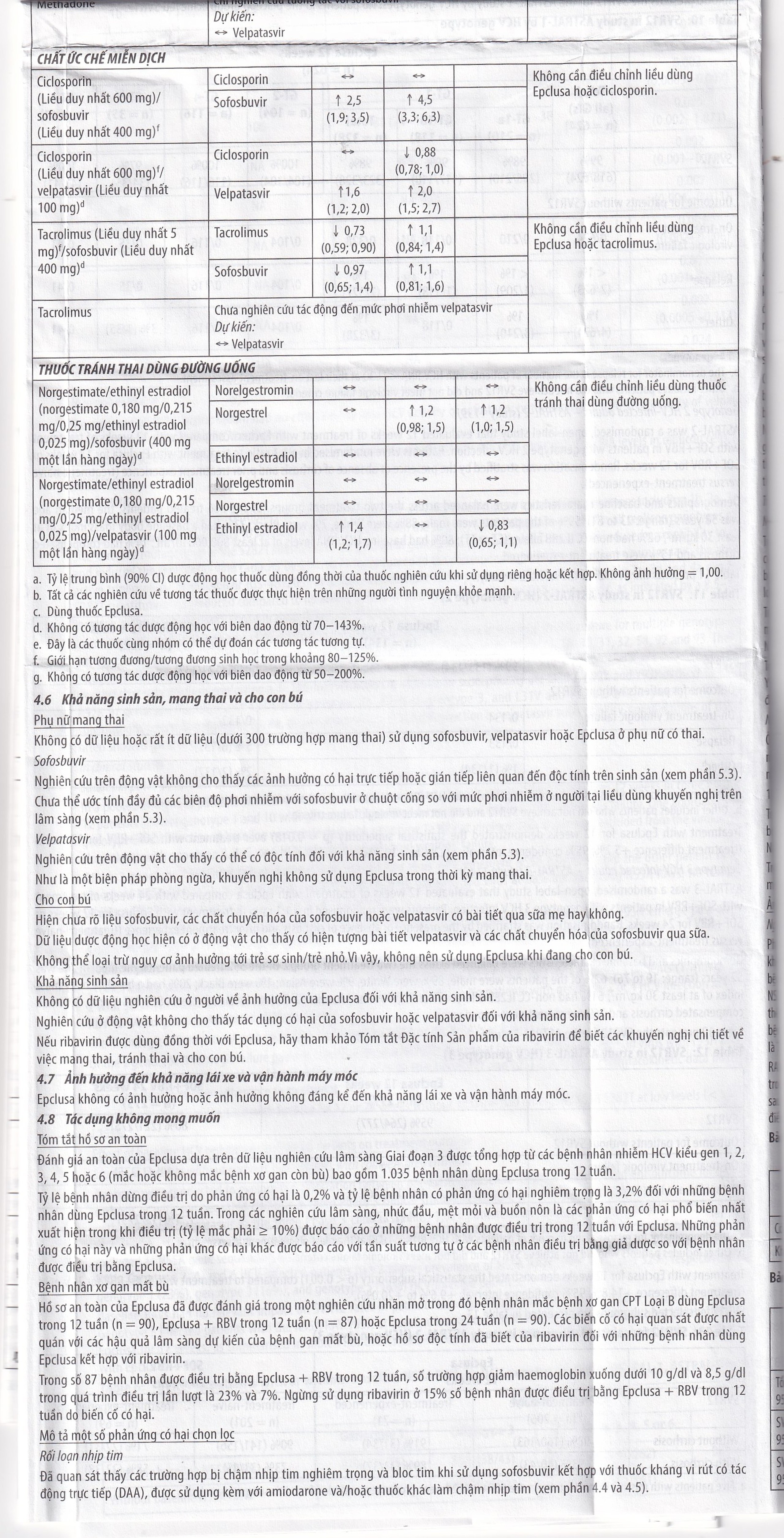 Thuốc Epclusa 400mg/100mg Gilead điều trị viêm gan C mãn tính (28 viên)