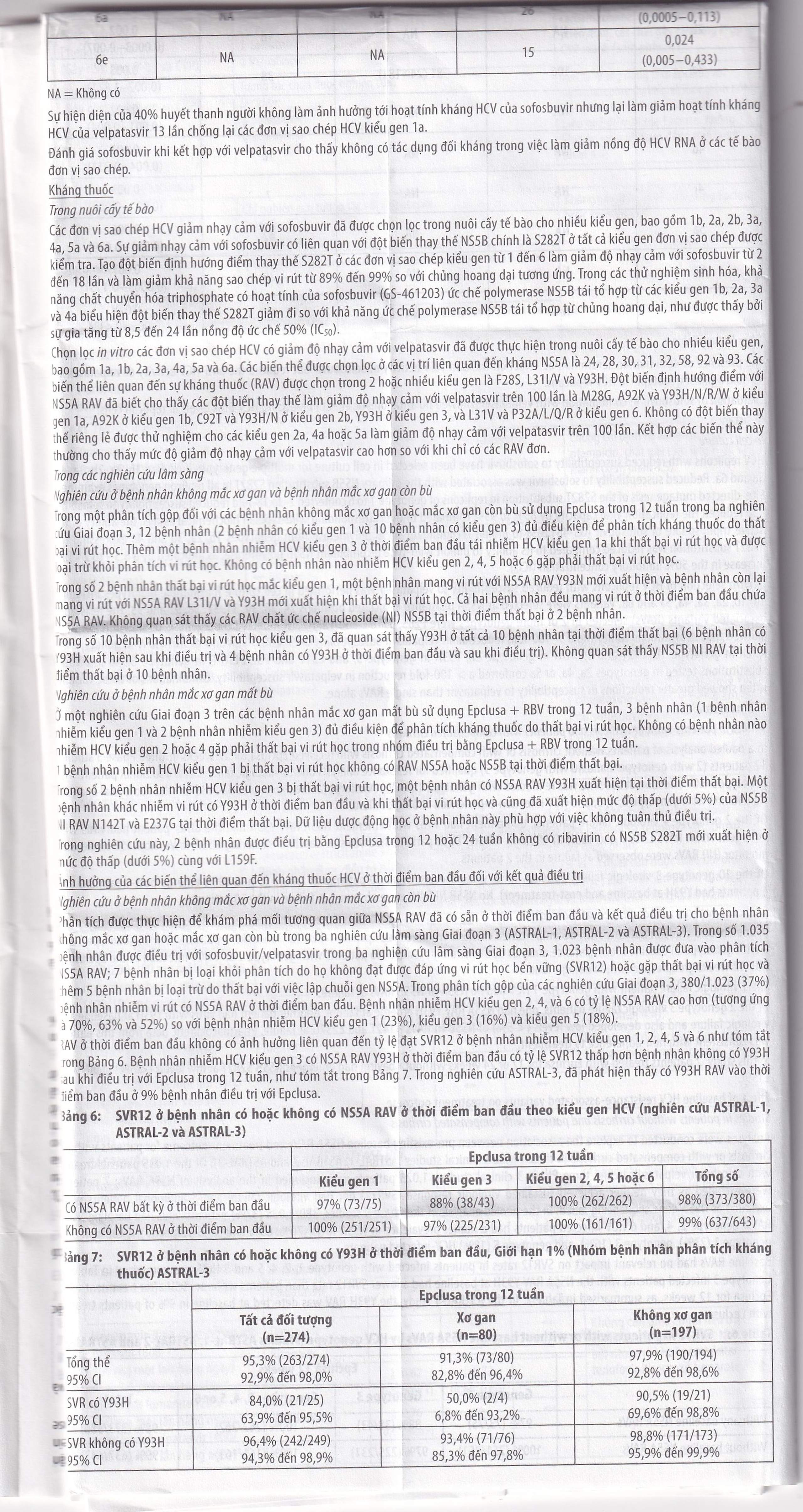 Thuốc Epclusa 400mg/100mg Gilead điều trị viêm gan C mãn tính (28 viên)