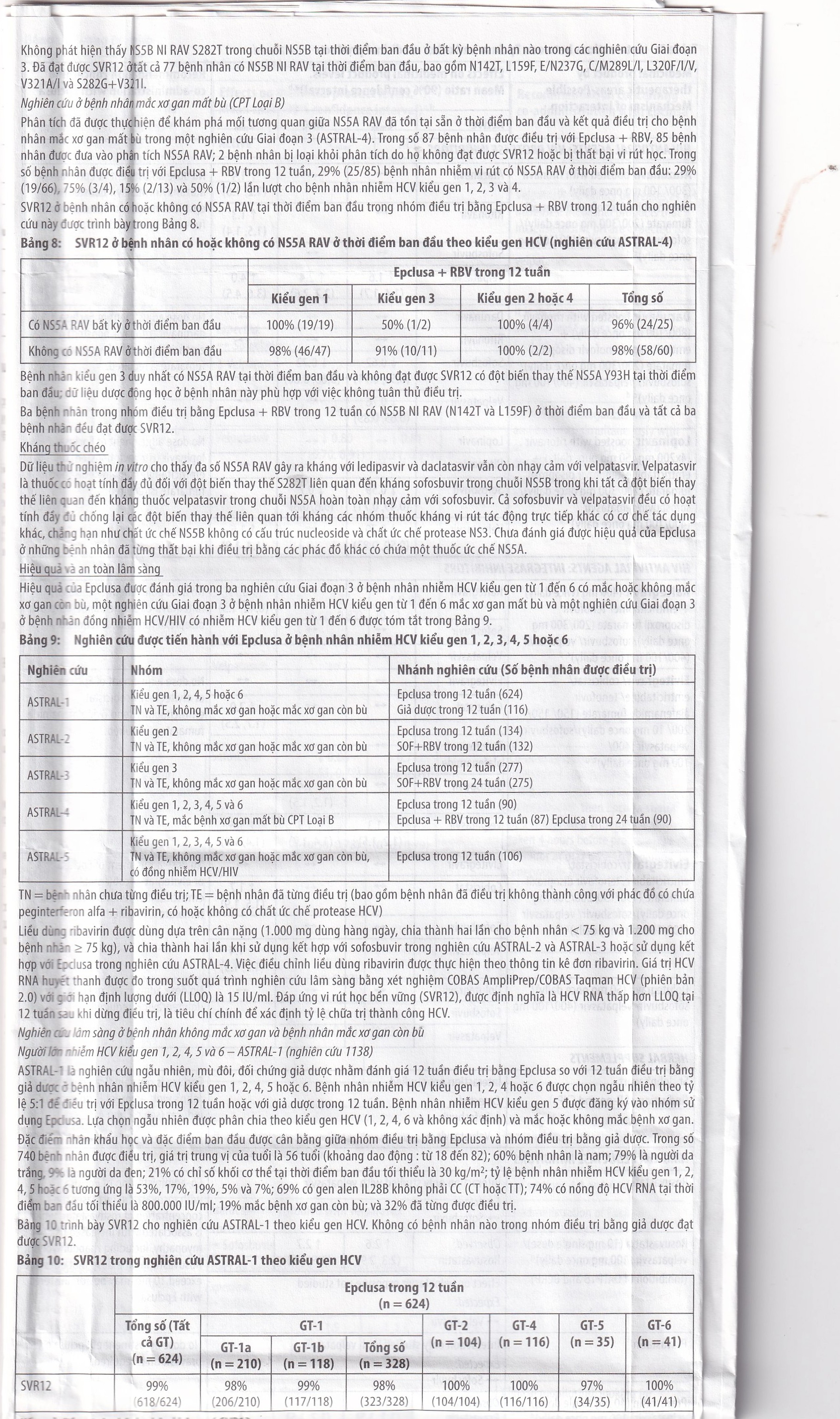 Thuốc Epclusa 400mg/100mg Gilead điều trị viêm gan C mãn tính (28 viên)