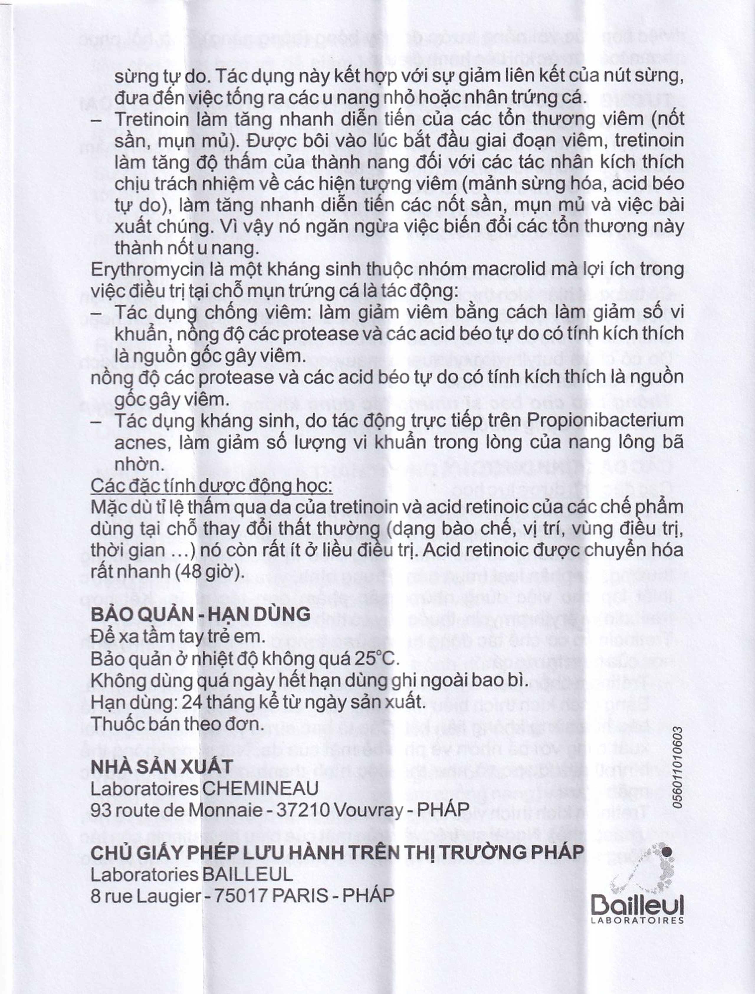 Gel bôi ngoài da Erylik điều trị tại chỗ mụn trứng cá mức độ trung bình (30g)