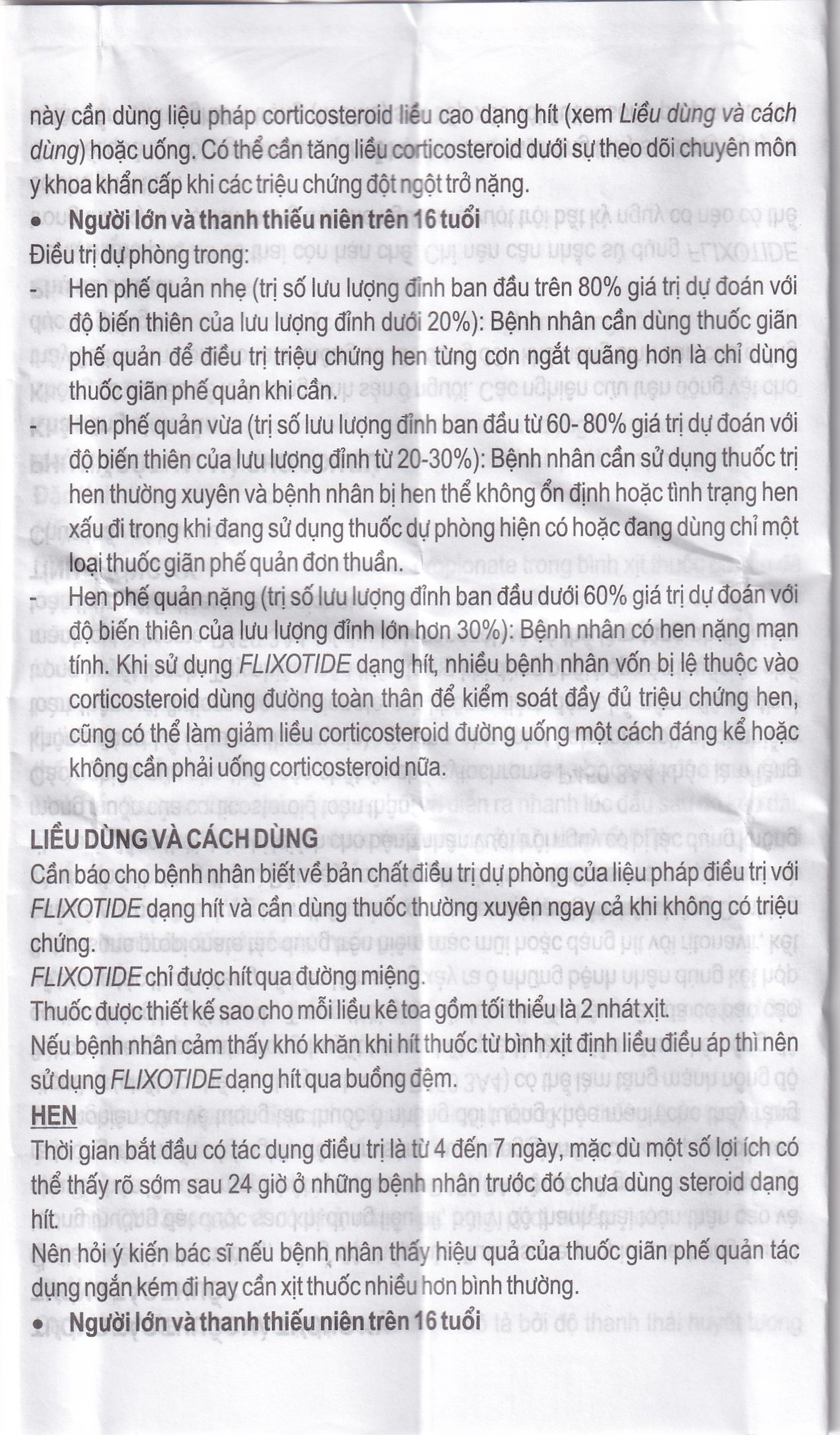 Khí dung Flixotide 125mcg GSK điều trị hen phế quản (120 liều)