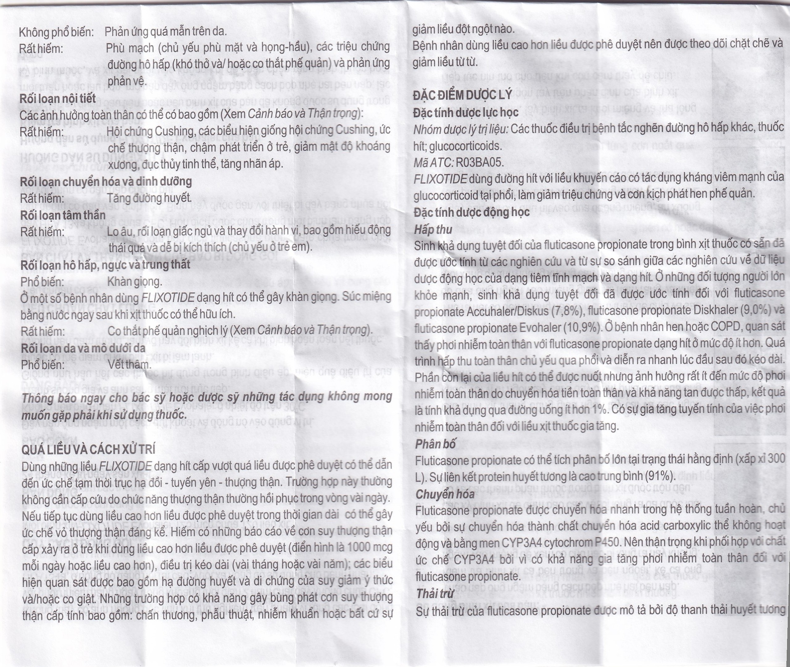 Khí dung Flixotide 125mcg GSK điều trị hen phế quản (120 liều)