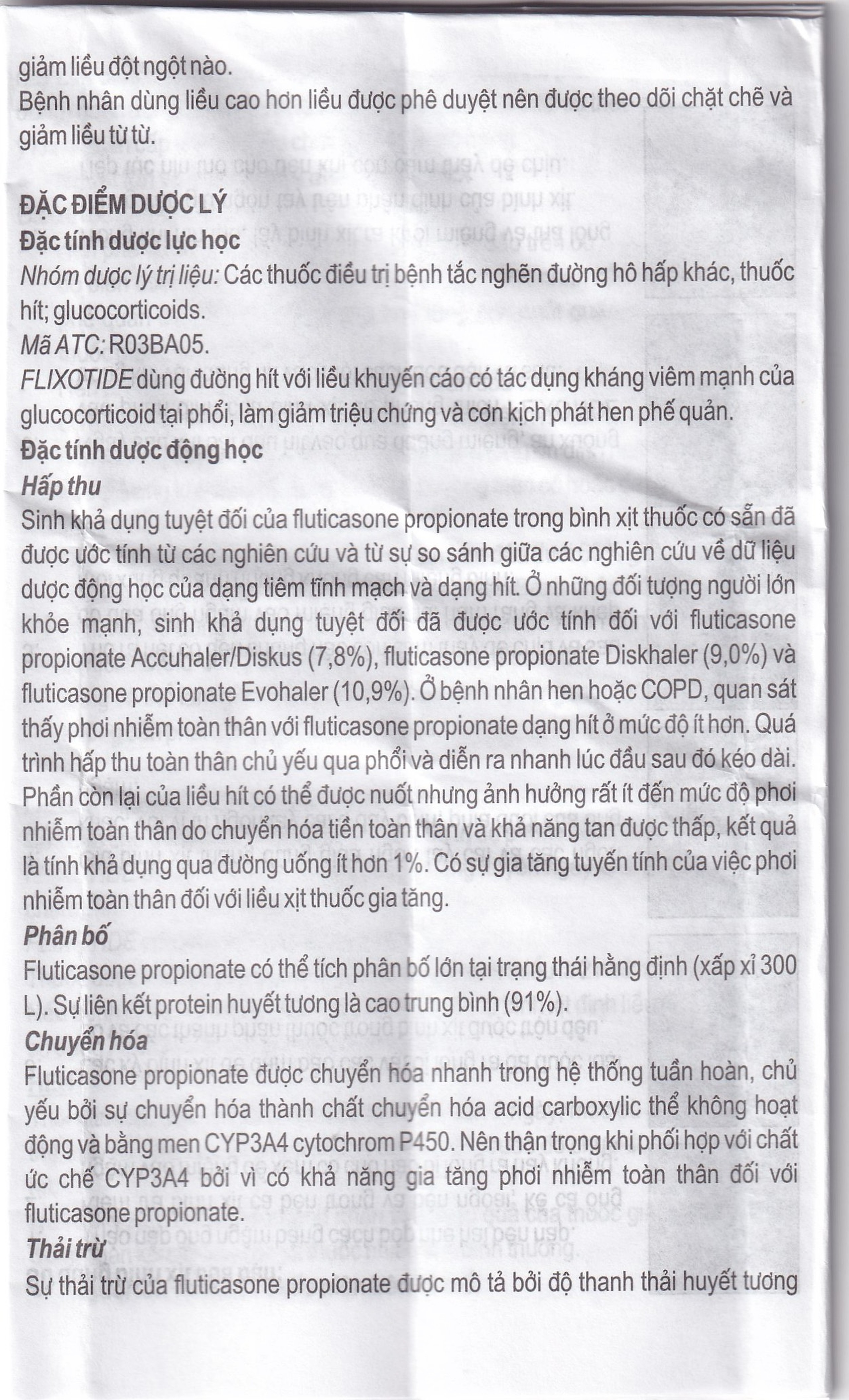 Khí dung Flixotide 125mcg GSK điều trị hen phế quản (120 liều)