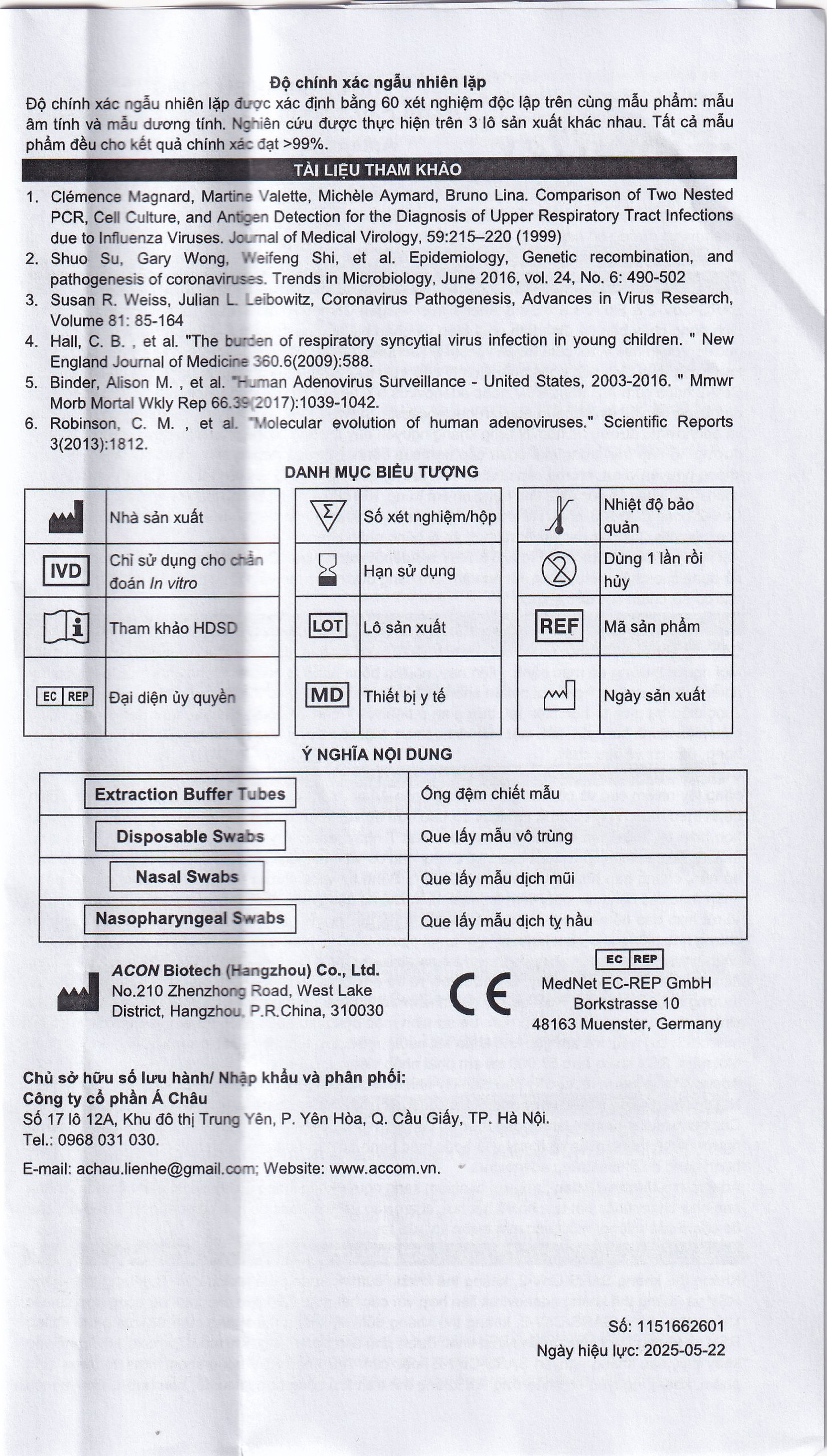 Kit test cúm A/B, Covid, RSV, ADV Flowflex (20 kít)