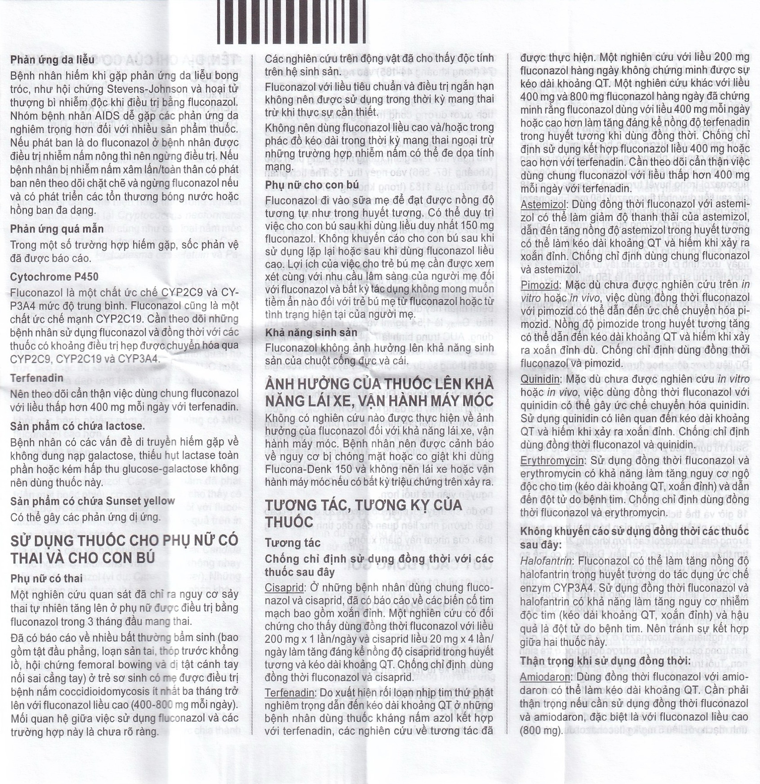 Thuốc Flucona-Denk 150mg điều trị nhiễm nấm candida ở người lớn (1 viên)