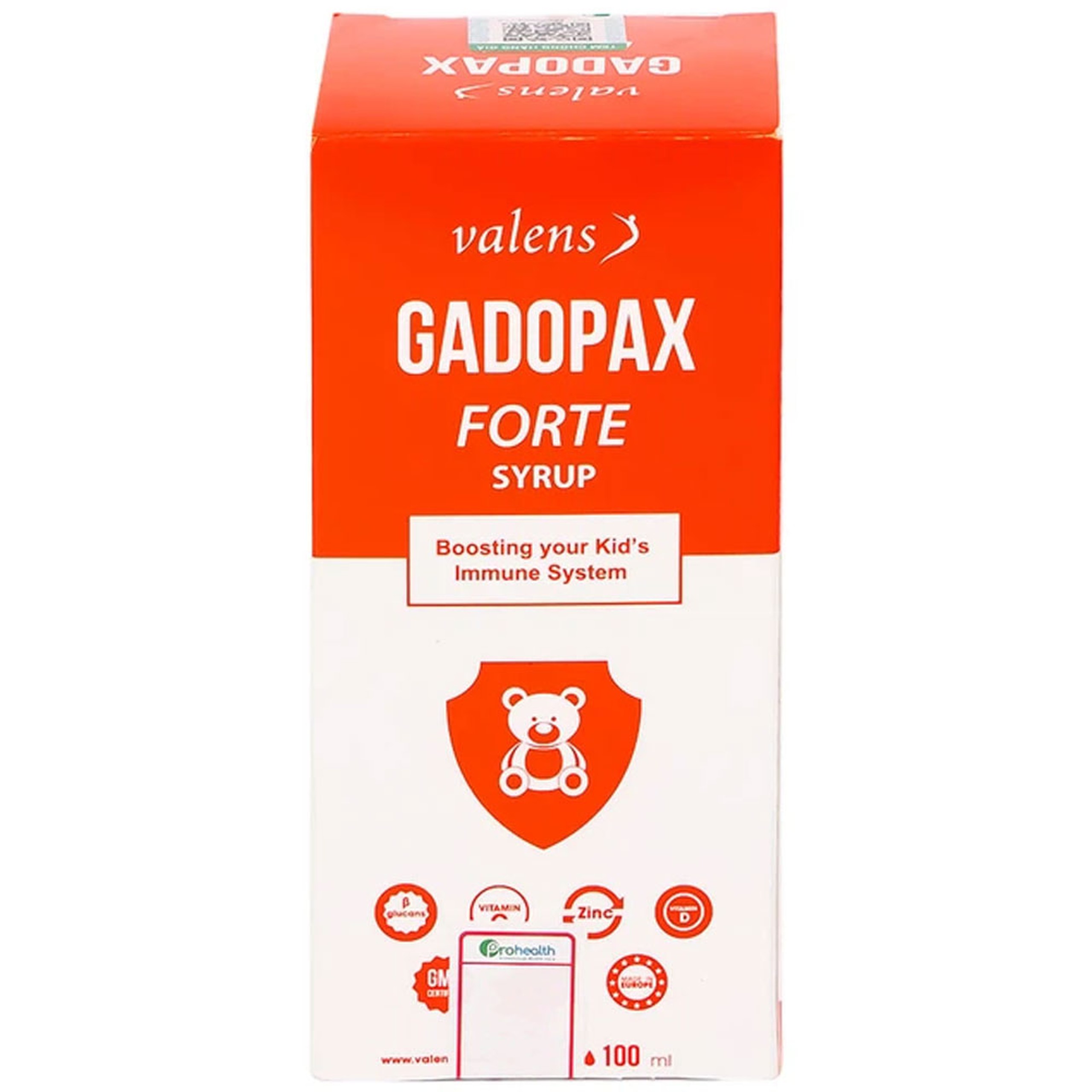 Siro Gadopax Forte hỗ trợ tăng sức đề kháng của cơ thể (100ml)