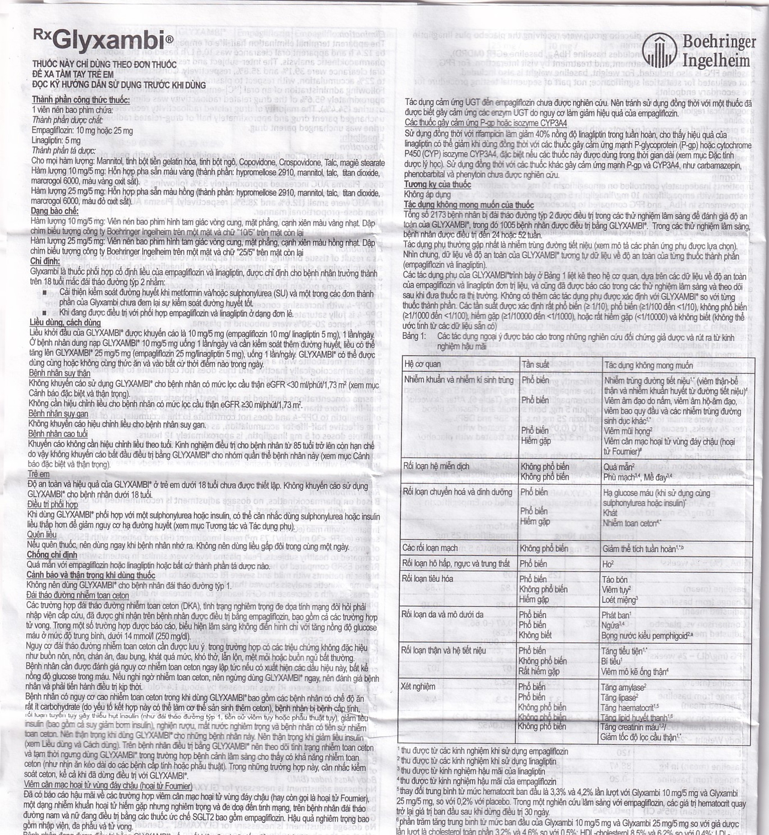 Thuốc Glyxambi 10mg/5mg Boehringer điều trị đái tháo đường típ 2 (3 vỉ x 10 viên)