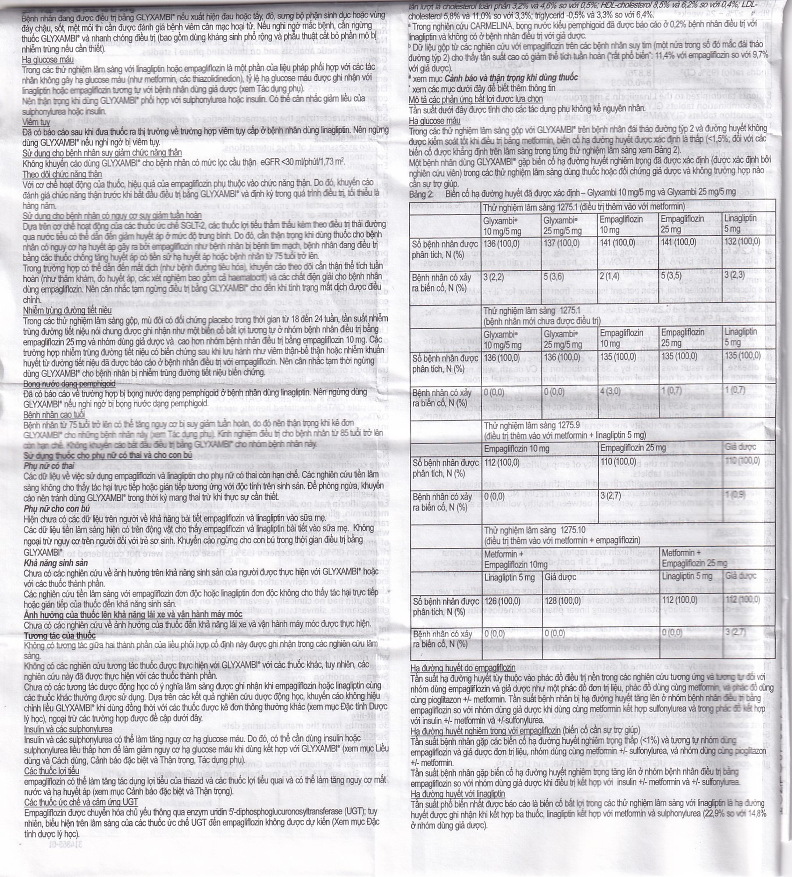Thuốc Glyxambi 10mg/5mg Boehringer điều trị đái tháo đường típ 2 (3 vỉ x 10 viên)
