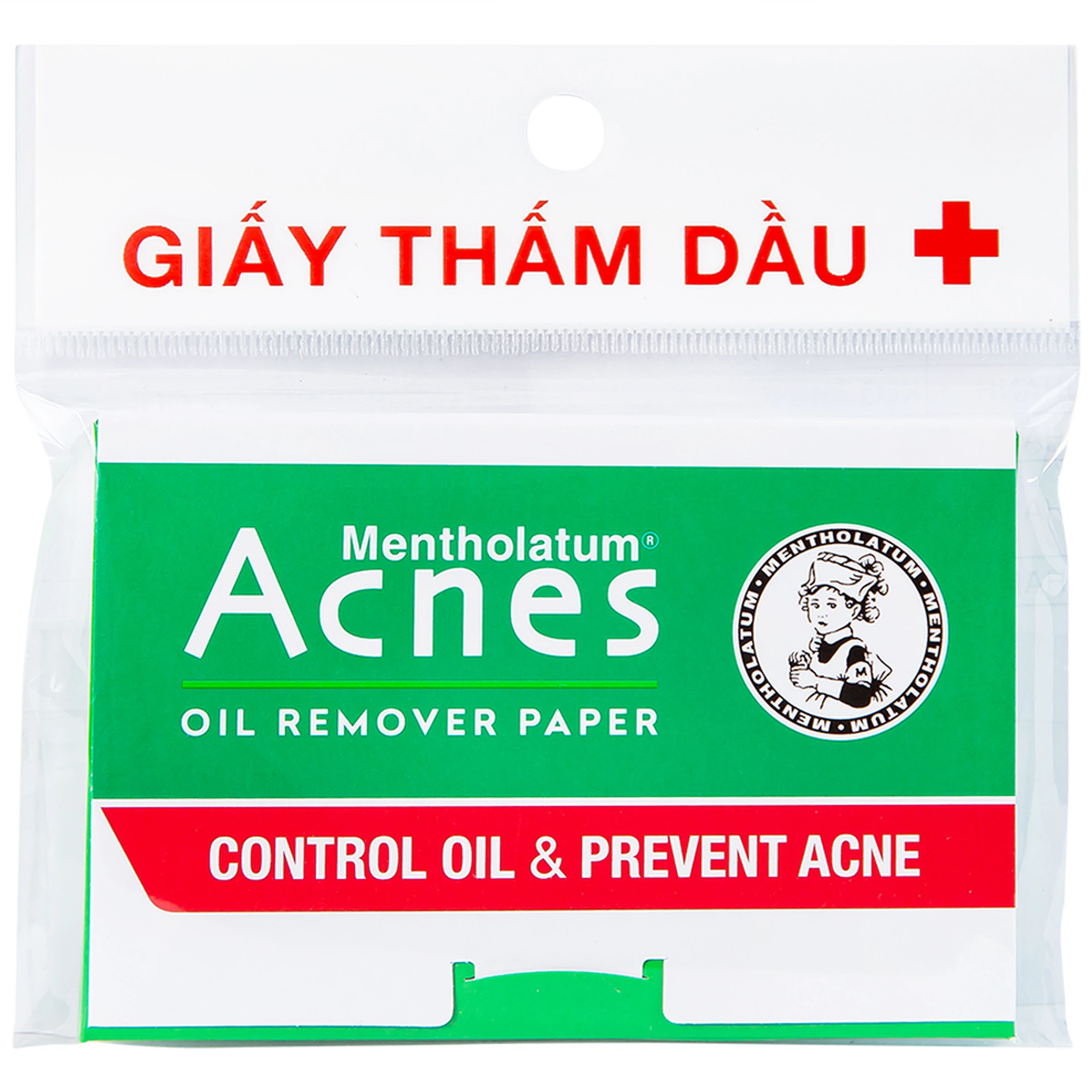 Giấy thấm dầu Acnes Oil Remover Paper giúp kiểm soát nhờn, ngăn ngừa mụn (100 tờ)