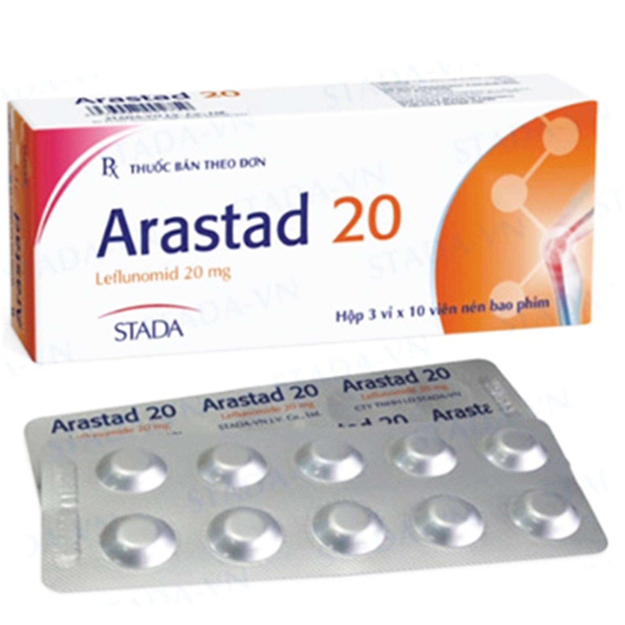 Thuốc Arastad 20 Stella điều trị viêm khớp dạng thấp (3 vỉ x 10 viên)