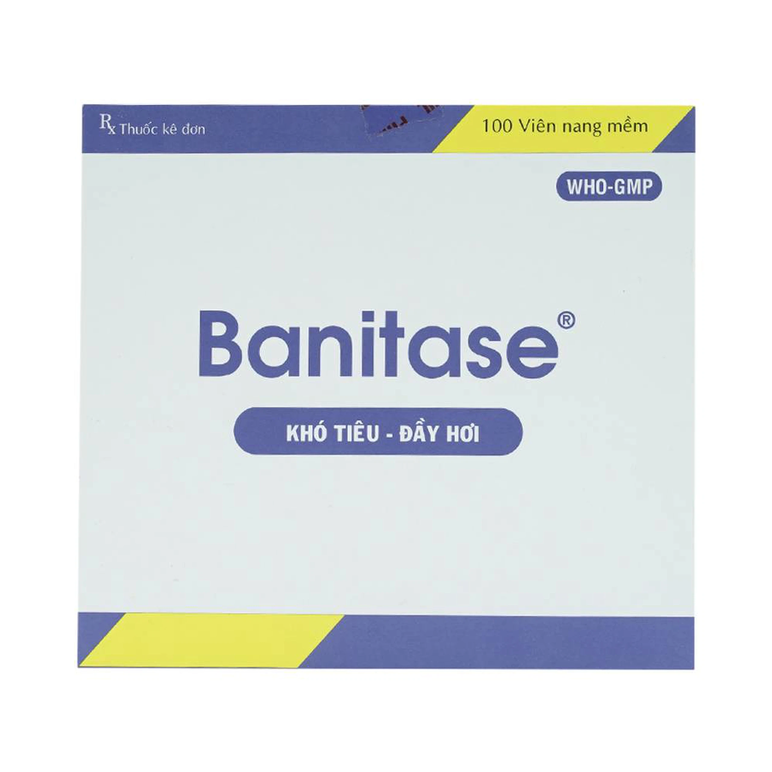 Thuốc Banitase Phil Inter điều trị khó tiêu đầy hơi (20 vỉ x 5 viên)