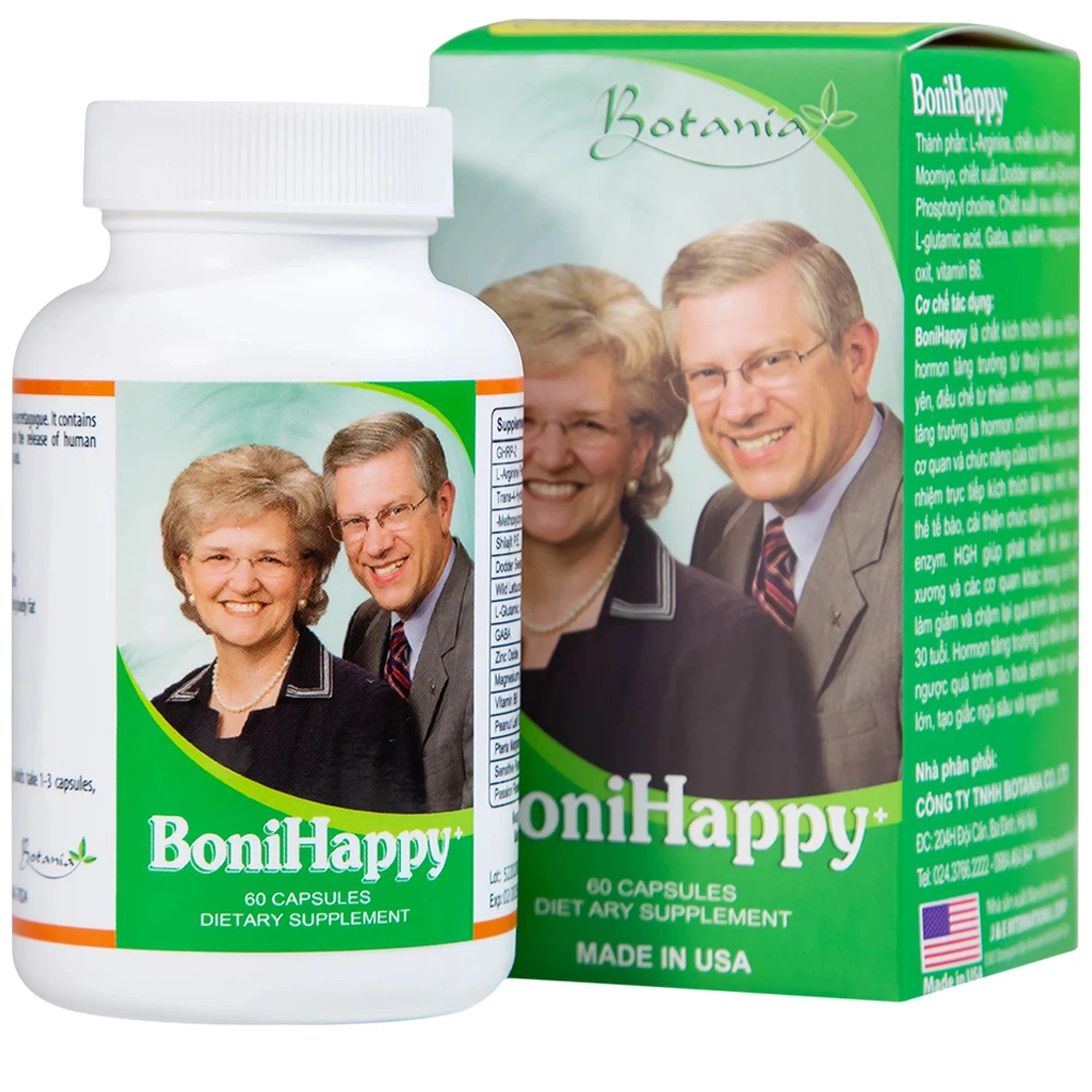 Viên uống BoniHappy Botania hỗ trợ điều trị mất ngủ, cải thiện và phục hồi sức khỏe (60 viên) 