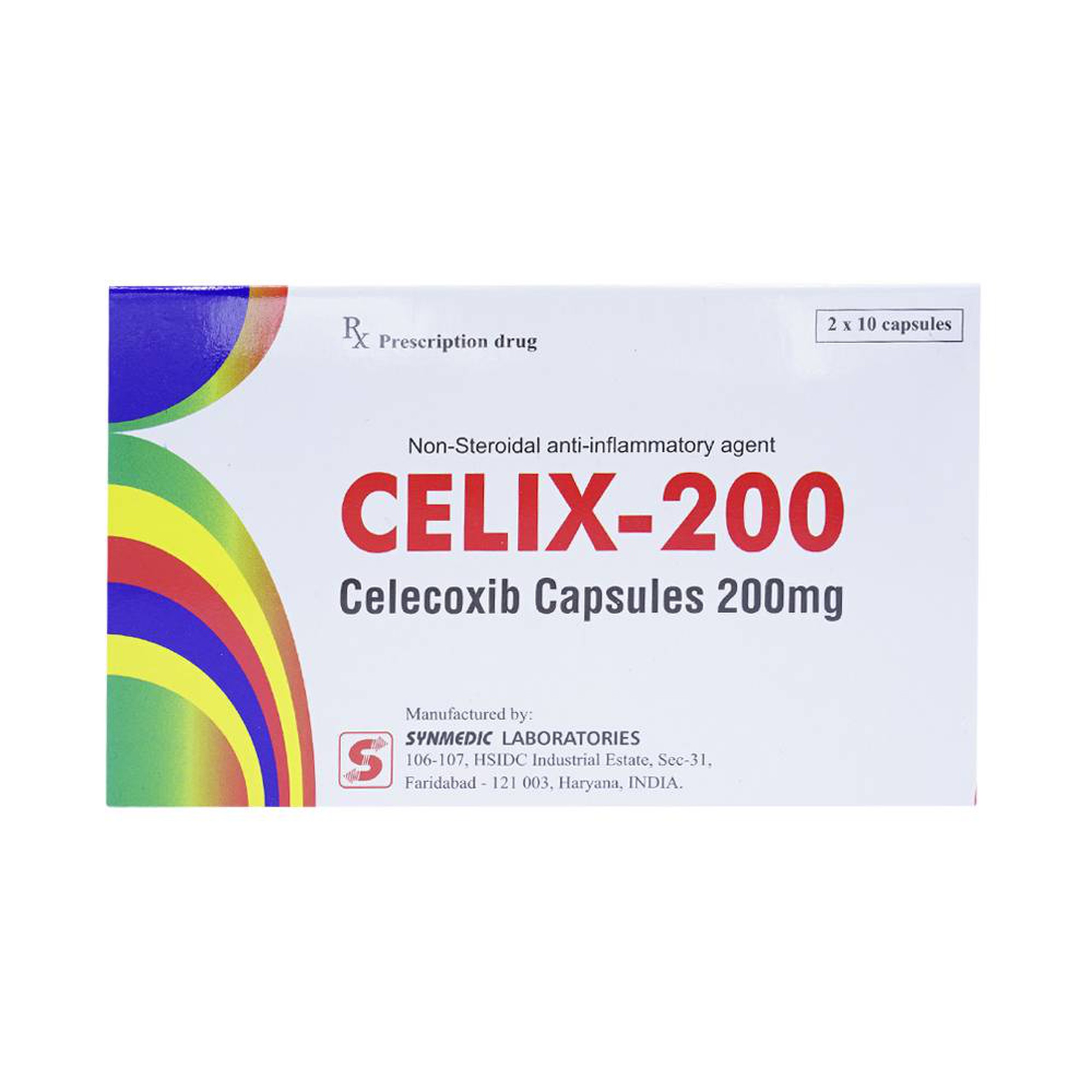 Thuốc Celix 200 Synmedic điều trị thoái hóa khớp, viêm khớp dạng thấp (2 vỉ x 10 viên)