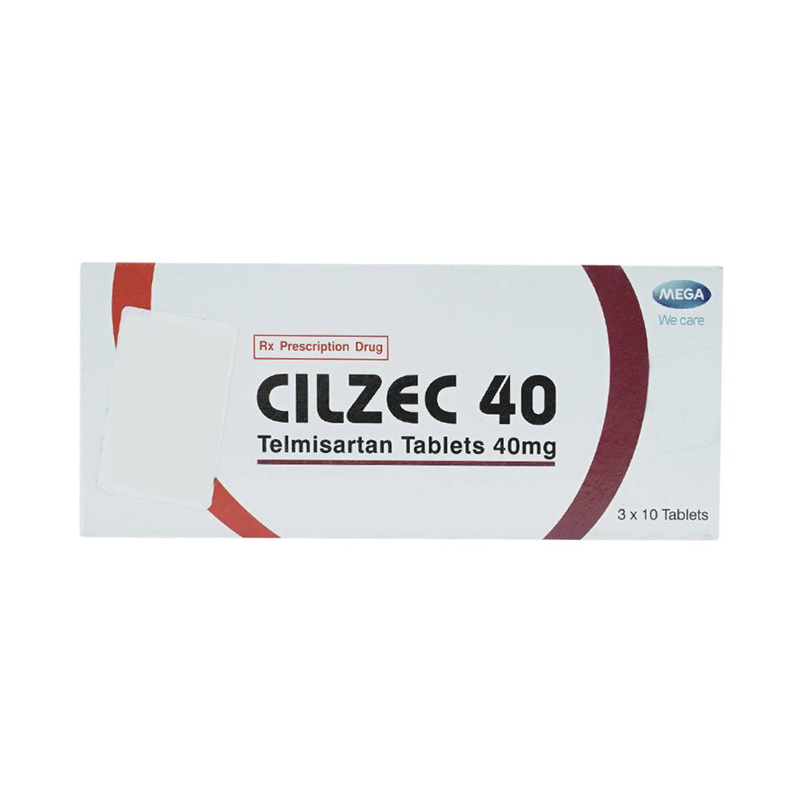Thuốc Cilzec 40 MSN điều trị cao huyết áp (3 vỉ x 10 viên)