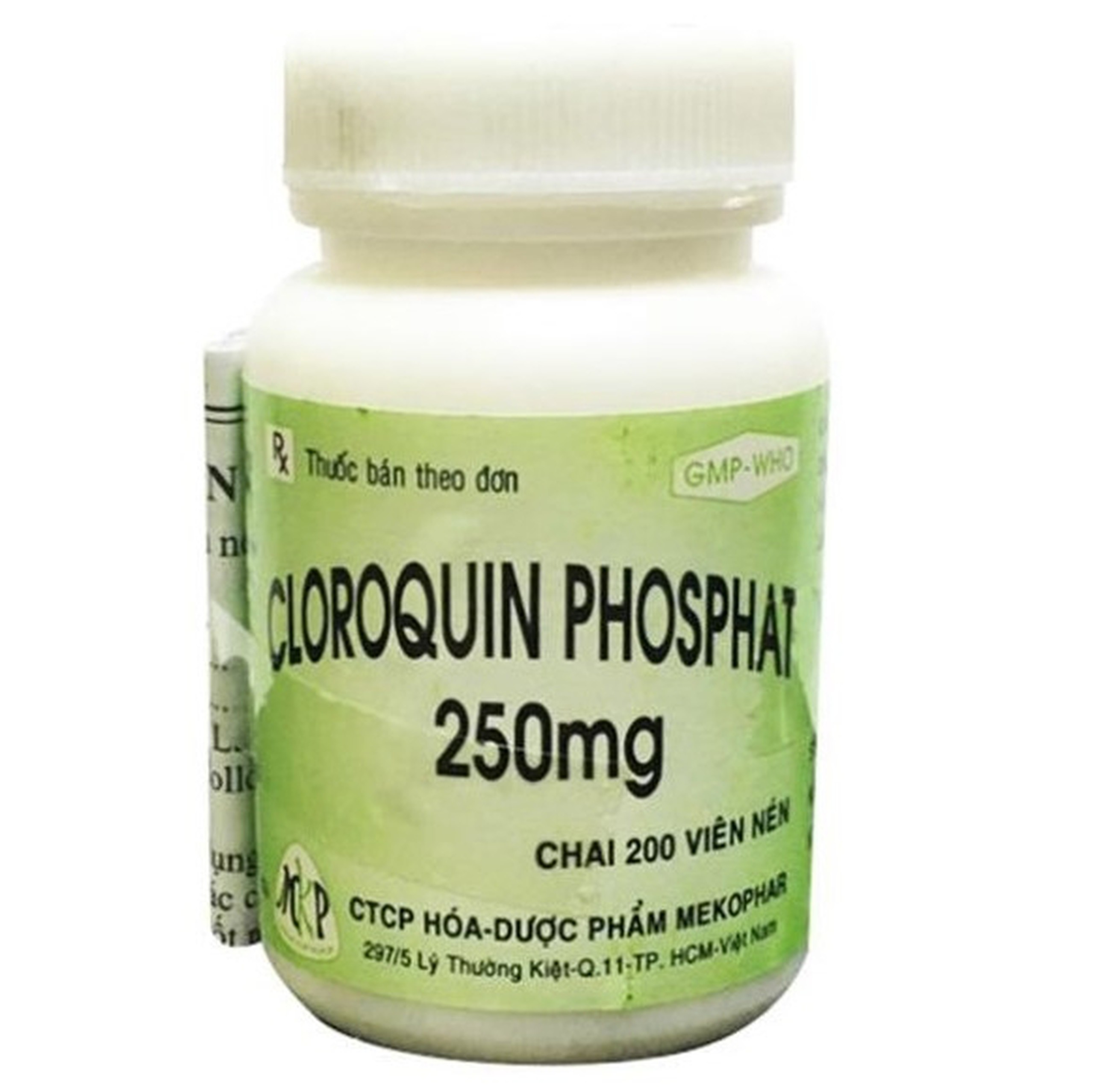 Thuốc Cloroquin Phosphat 250mg Mekophar phòng ngừa hoặc điều trị sốt rét cấp tính (200 viên)