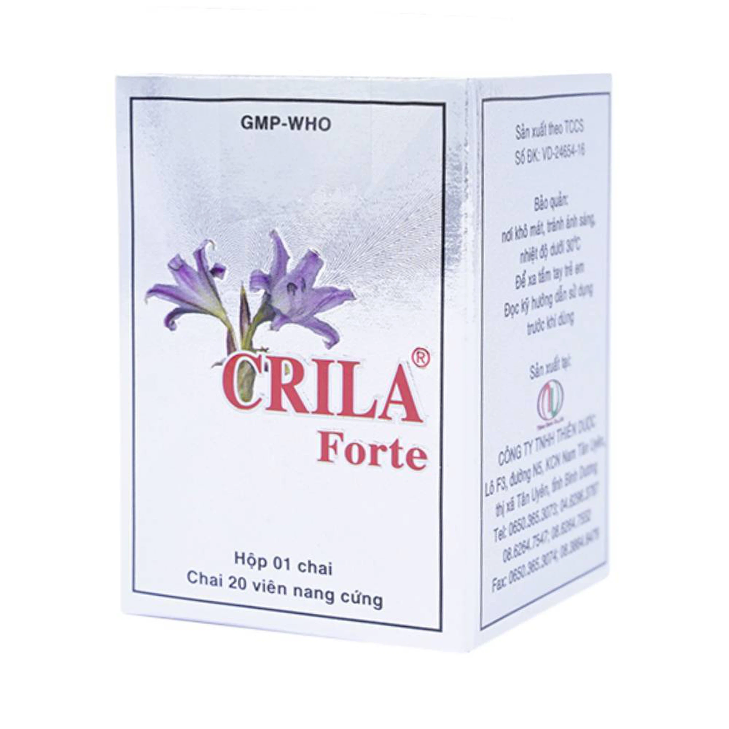 Thuốc Crila Forte Thiên Dược điều trị phì đại lành tính tuyến tiền liệt, u xơ tử cung (20 viên)