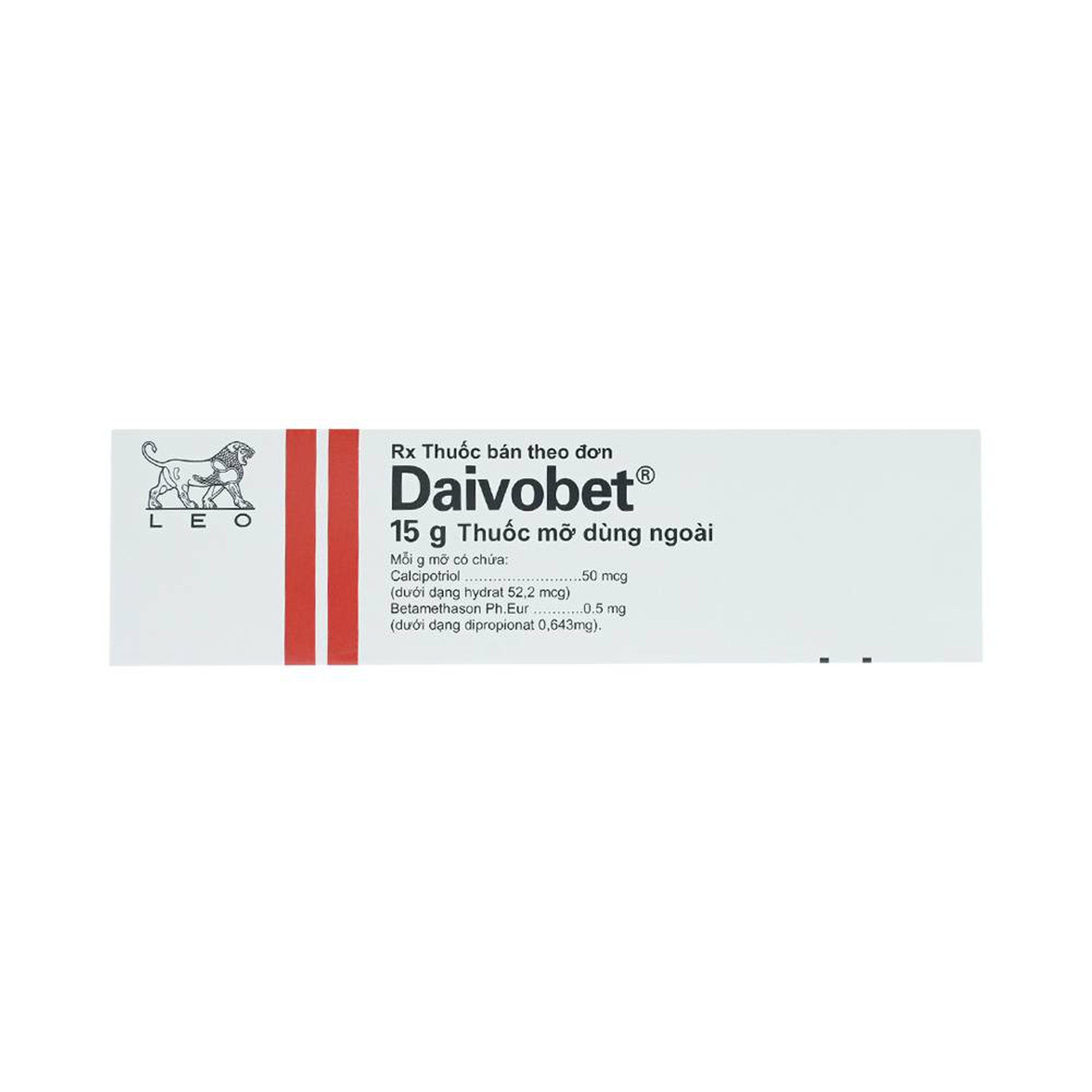 Thuốc mỡ Daivobet LEO điều trị bệnh vảy nến mảng mạn tính (15g)