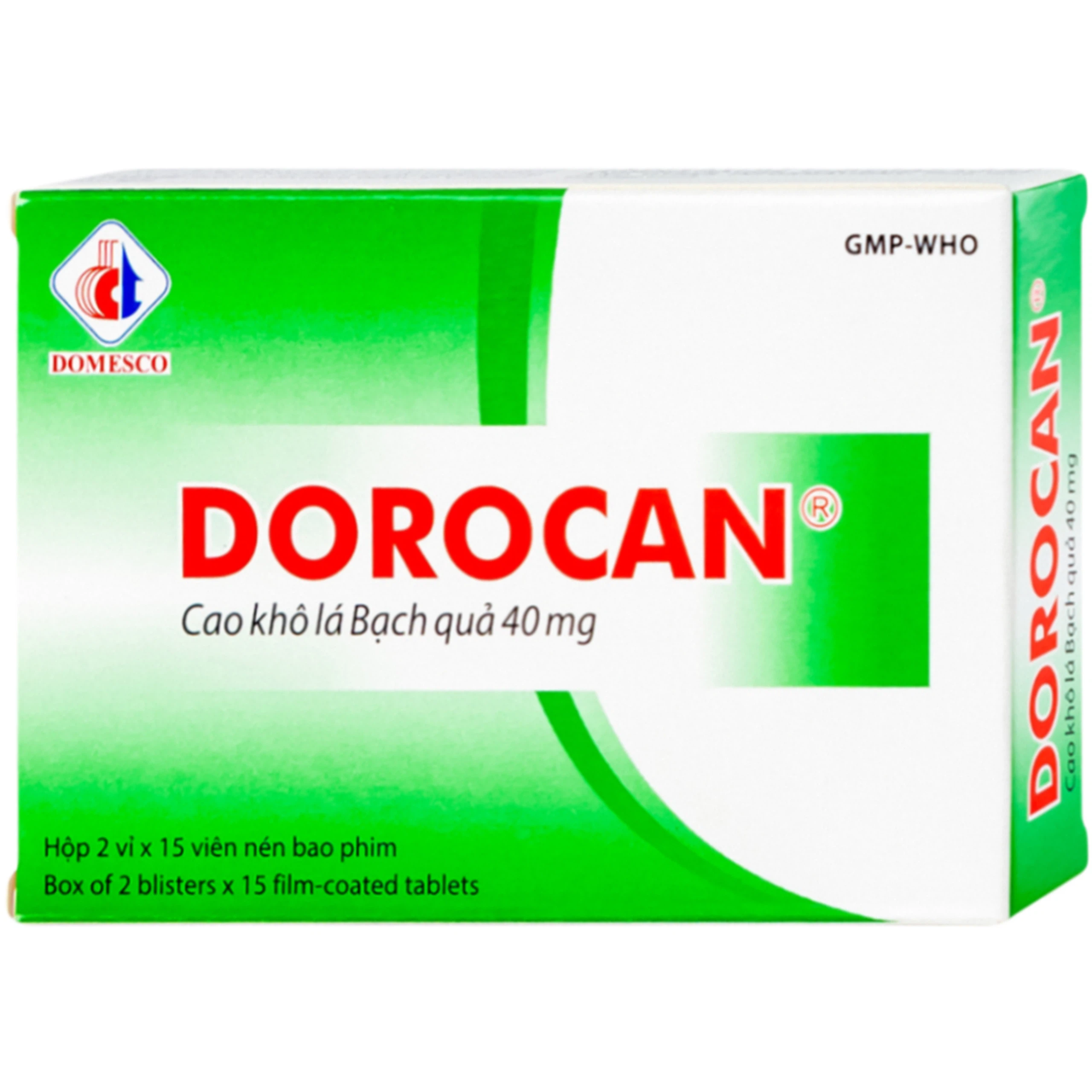 Thuốc Dorocan 40mg Domesco điều trị rối loạn chú ý và trí nhớ (2 vỉ x 15 viên)