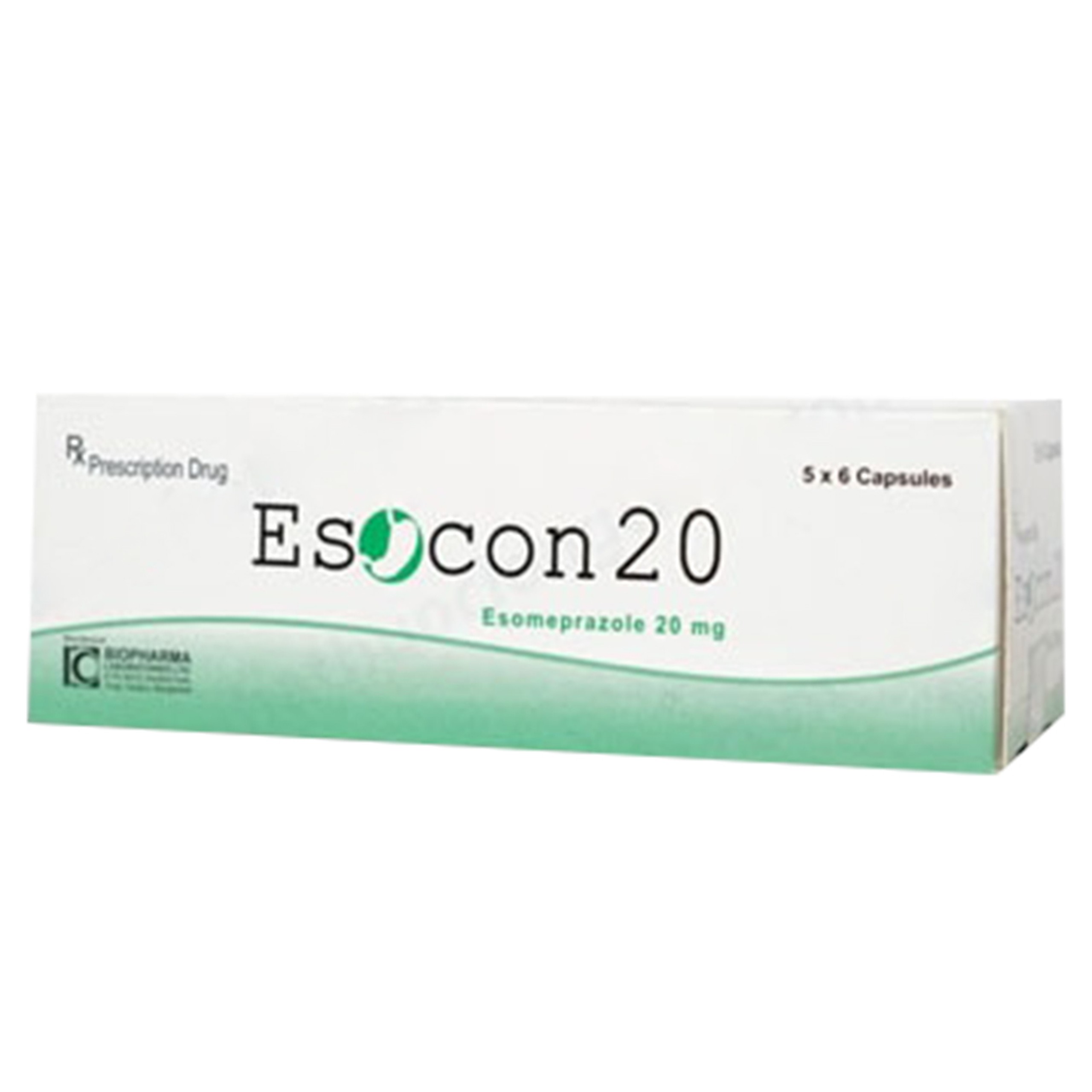 Thuốc Esocon 20 Biopharm điều trị loét dạ dày do sử dụng thuốc NSAID (5 vỉ x 6 viên)