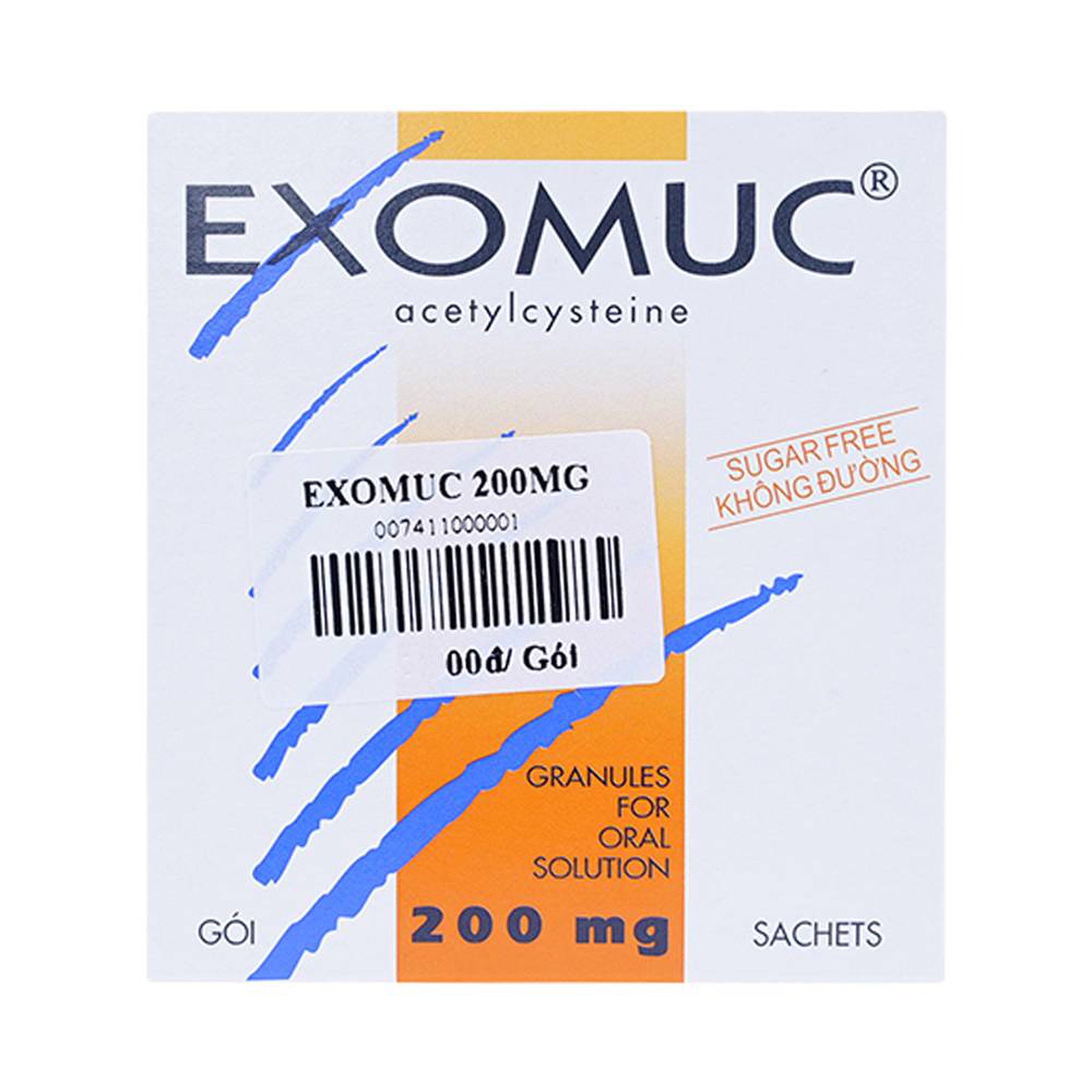 Cốm Exomuc Bouchara điều trị rối loạn chất tiết phế quản (30 gói)