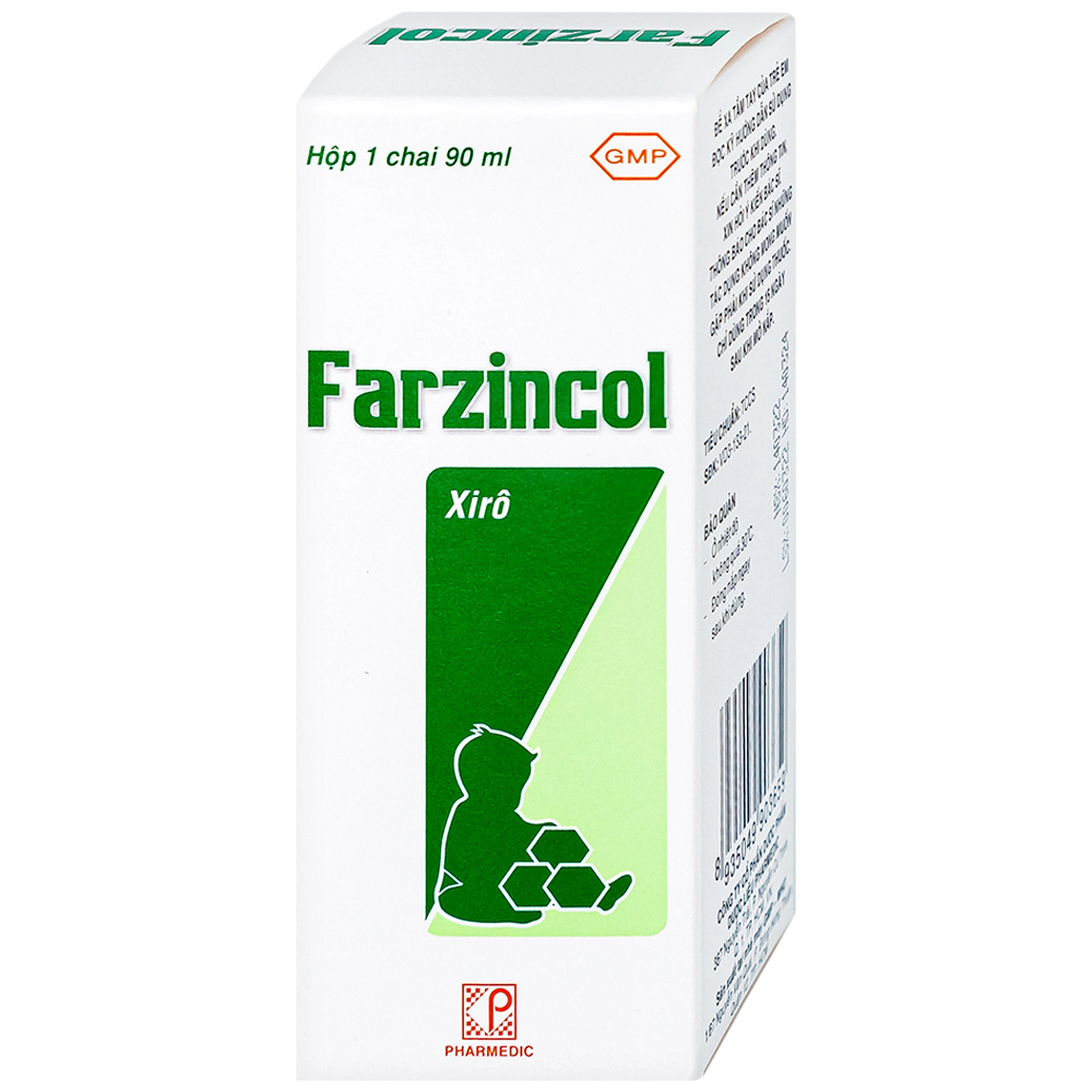 Siro Farzincol Pharmedic điều trị thiếu kẽm (90ml)