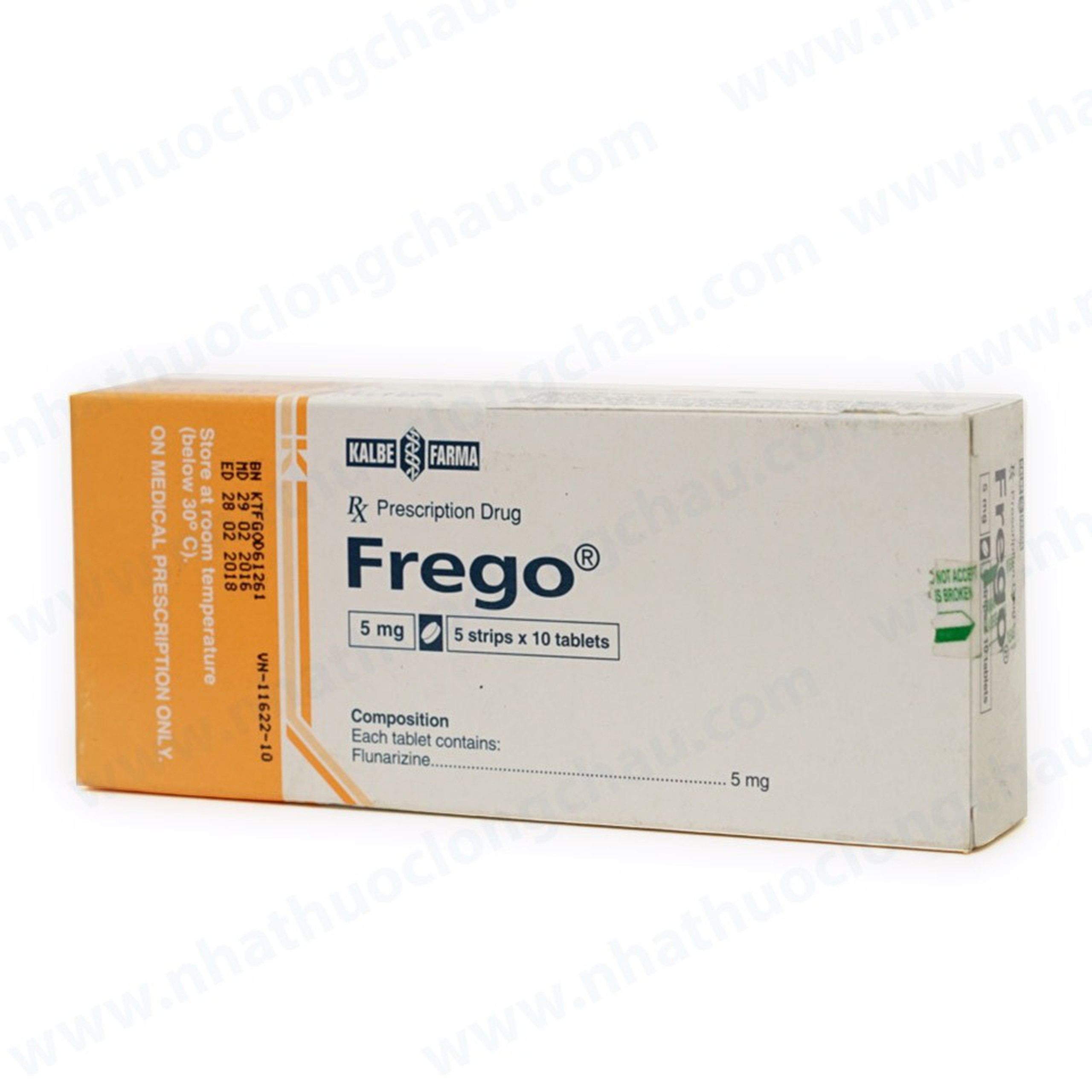 Thuốc Frego Kalbe điều trị dự phòng cơn đau nửa đầu (5 vỉ x 10 viên)