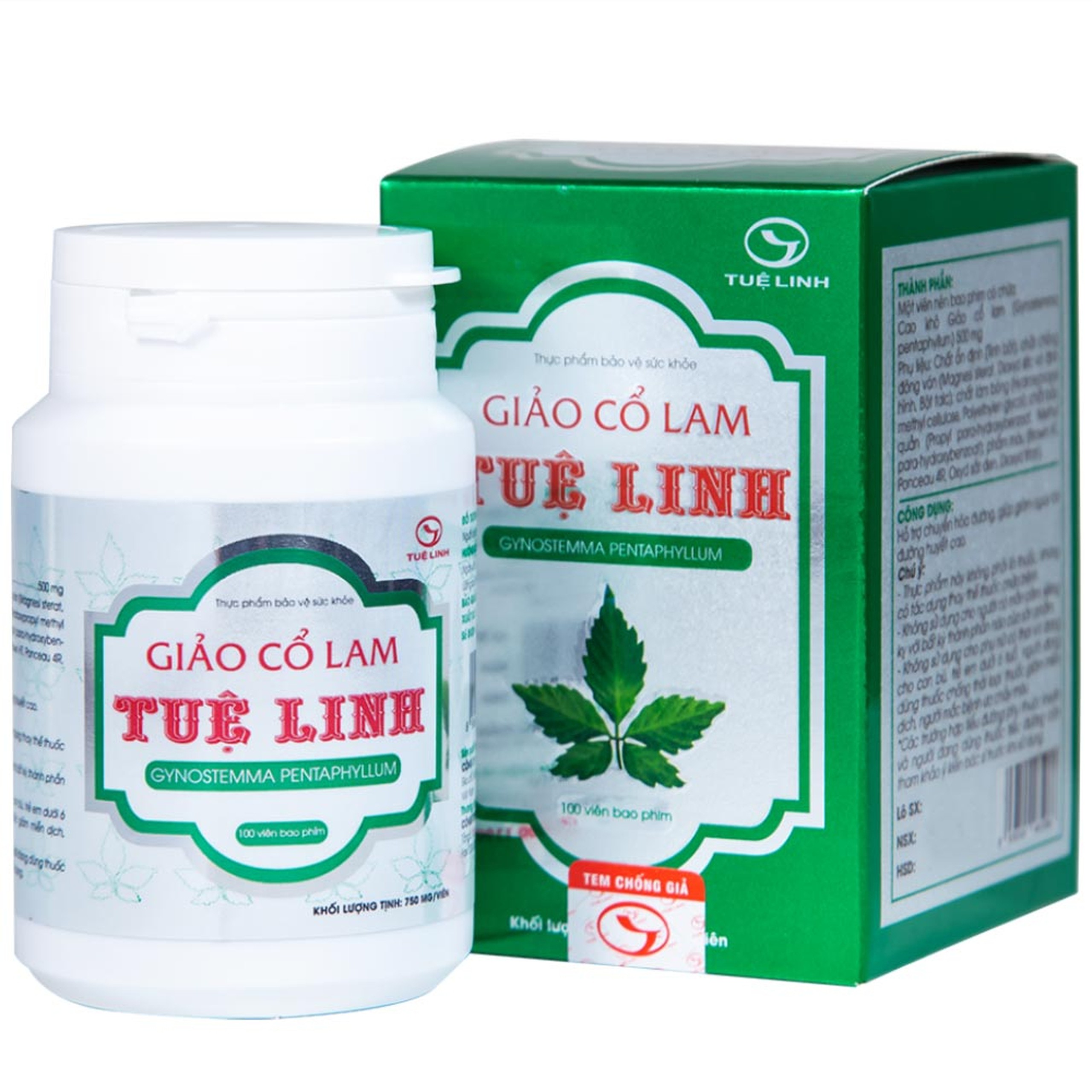 Viên uống Giảo Cổ Lam Tuệ Linh hỗ trợ chuyển hóa đường, giảm nguy cơ đường huyết cao (100 viên)
