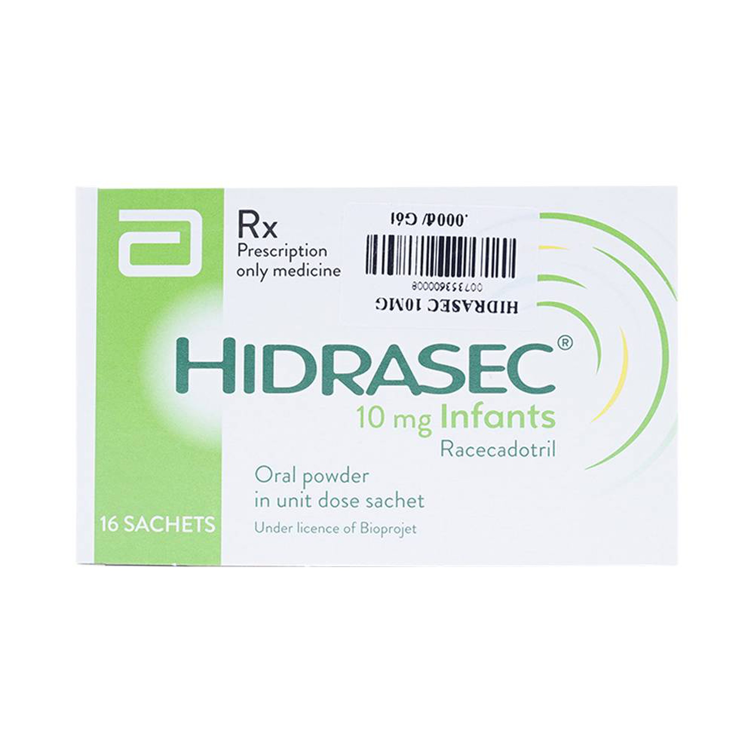 Thuốc bột Hidrasec 10mg điều trị tiêu chảy cấp ở trẻ (16 gói)