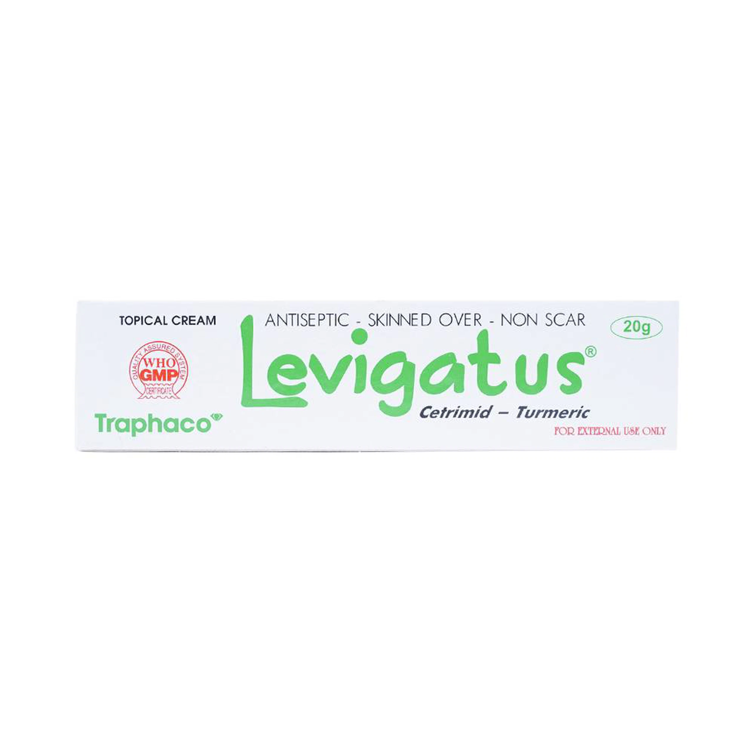 Kem bôi da Levigatus Traphaco điều trị mụn trứng cá, mụn mủ, vết thương nông, trầy da (20g)