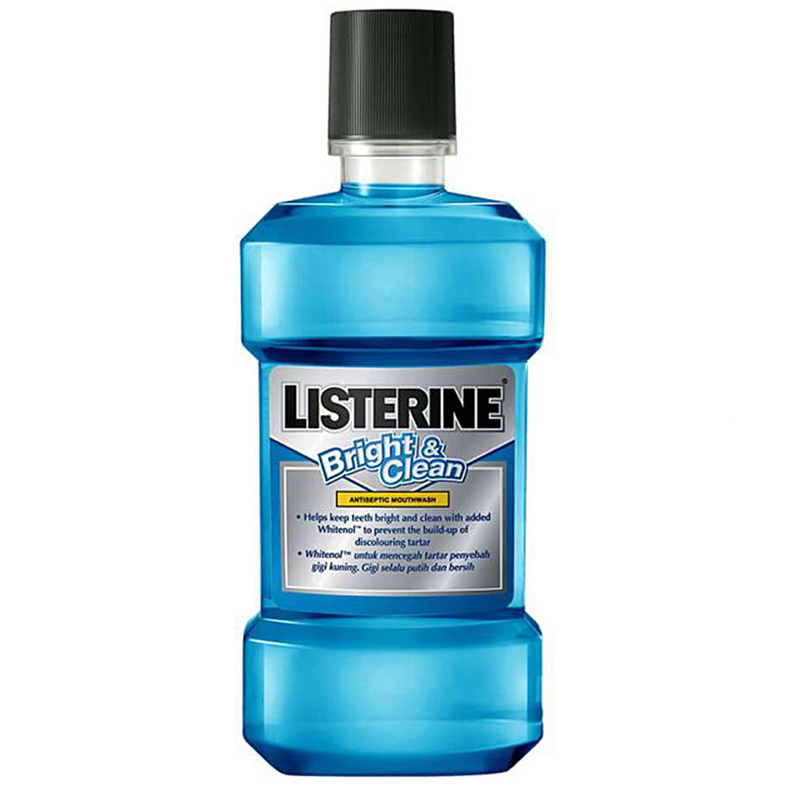 Nước súc miệng Listerine Bright And Clean làm sạch mảng bám, diệt khuẩn gây hôi miệng (750ml)