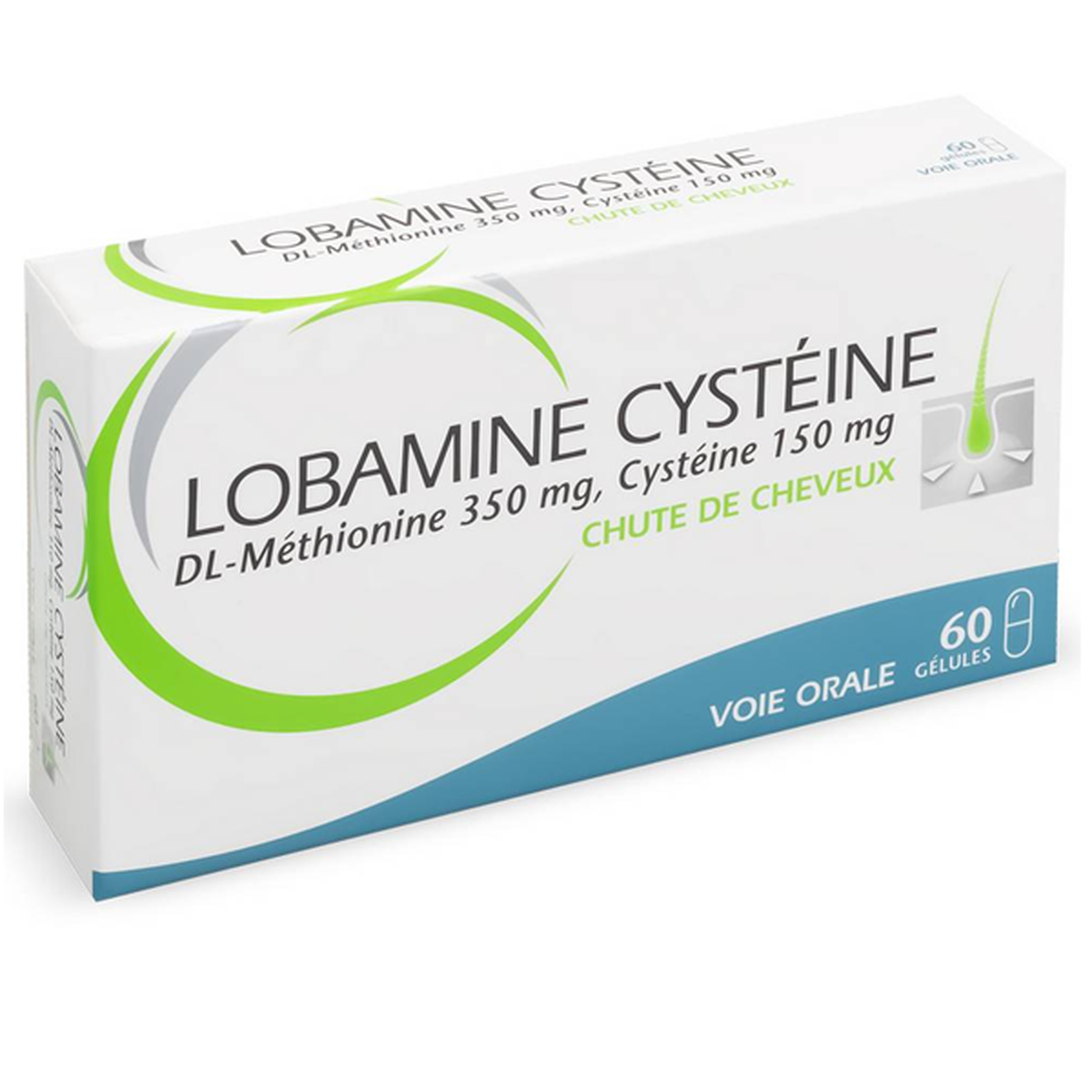 Viên nang cứng Lobamine Cystéine hỗ trợ điều trị chứng rụng tóc (3 vỉ x 20 viên)
