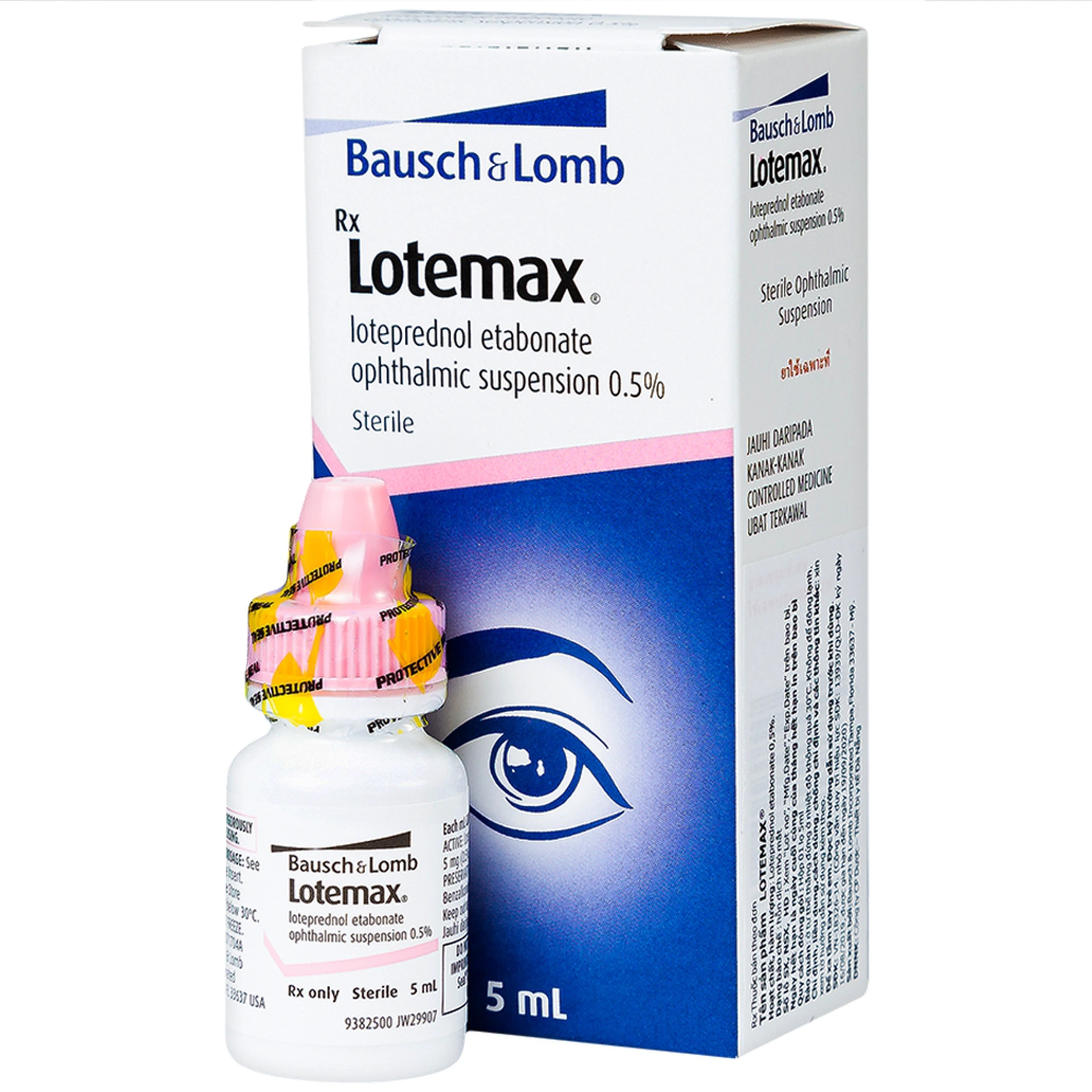 Thuốc nhỏ mắt Lotemax 0.5% Bausch & Lomb điều trị viêm kết mạc mí mắt, nhãn cầu (5ml)