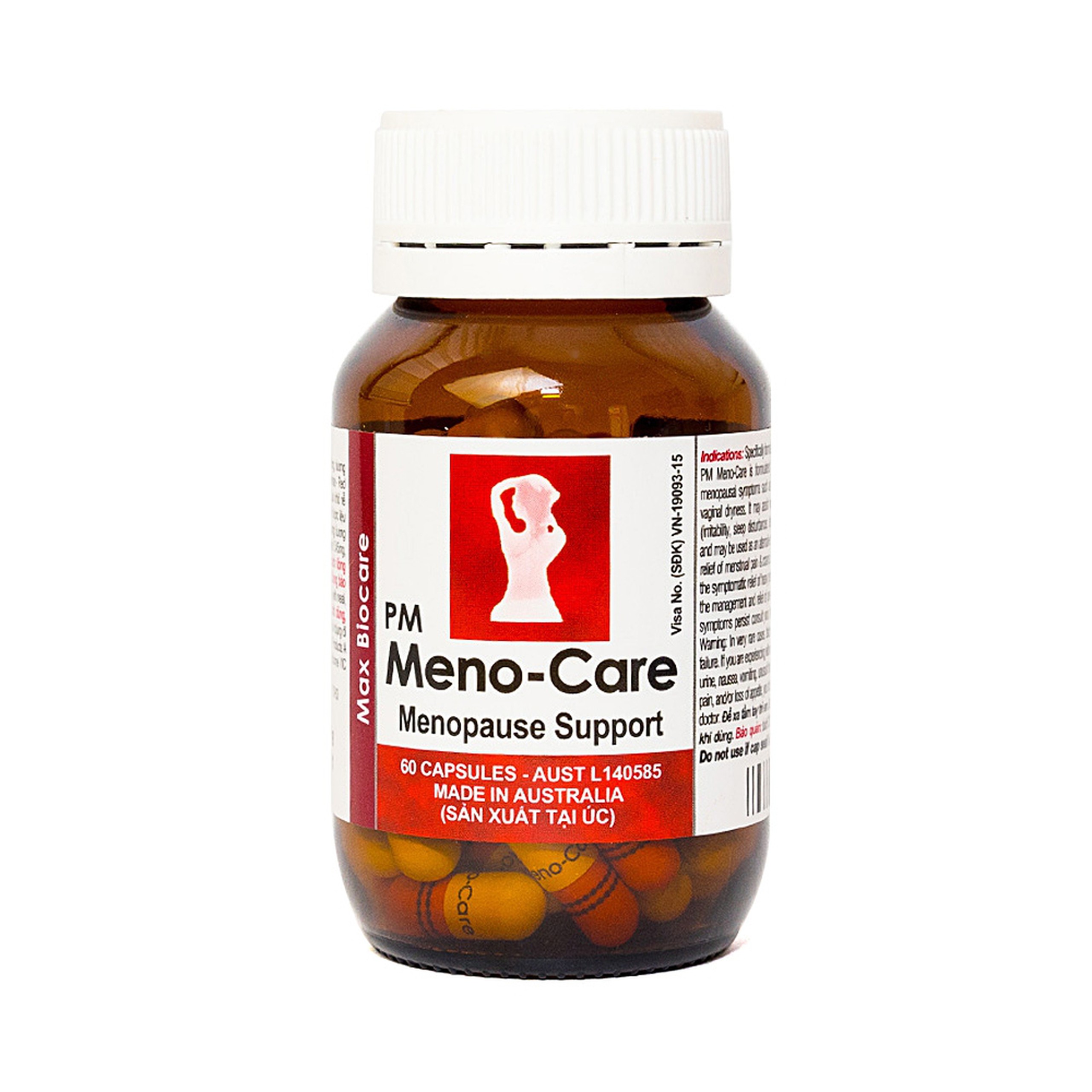 Viên nang cứng PM Meno-Care Probiotec Pharma điều trị rối loạn chu kỳ hành kinh (60 viên)