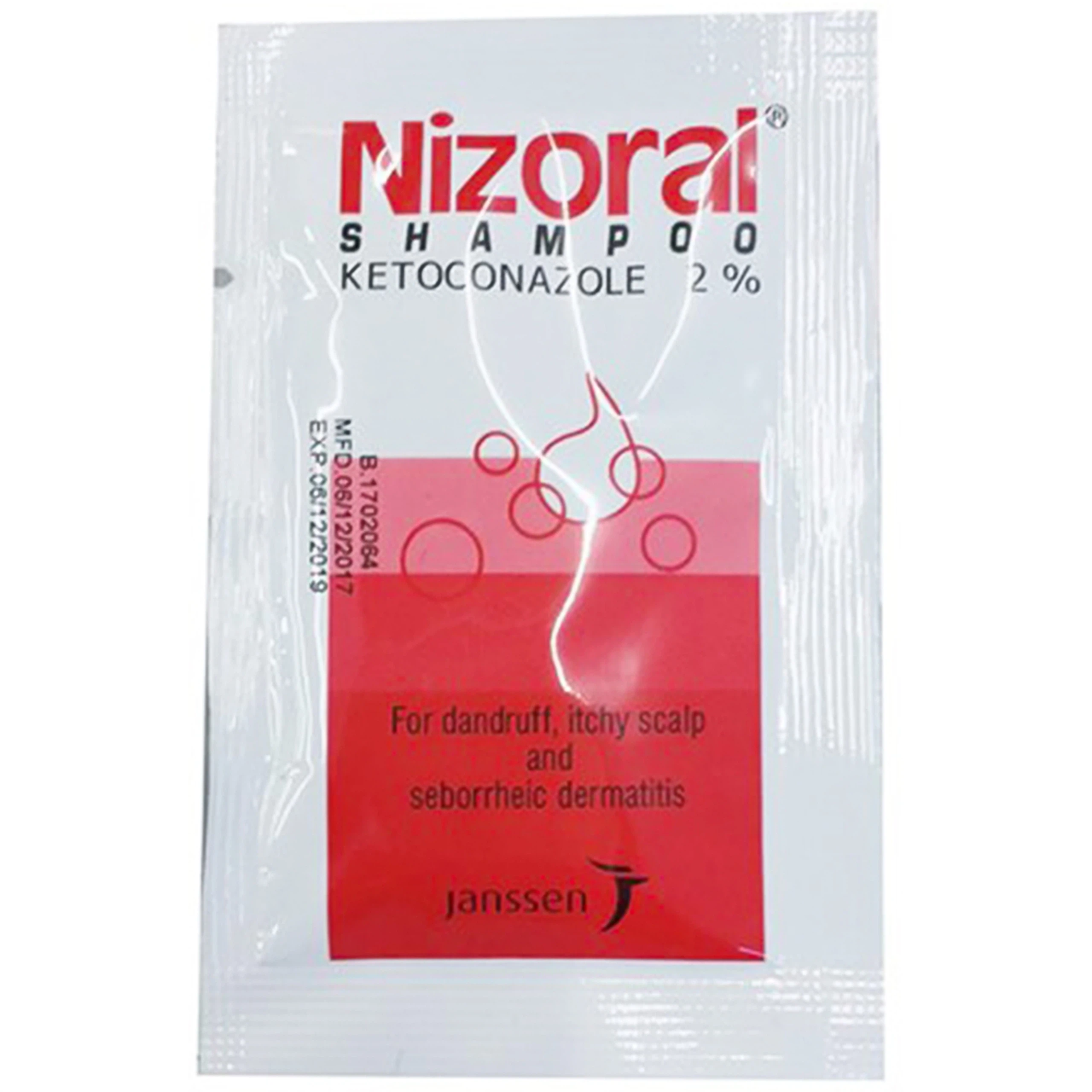 Dầu gội đầu Nizoral Shampoo Janssen điều trị và dự phòng gàu, lang ben và viêm da tiết bã (50 gói x 6ml)